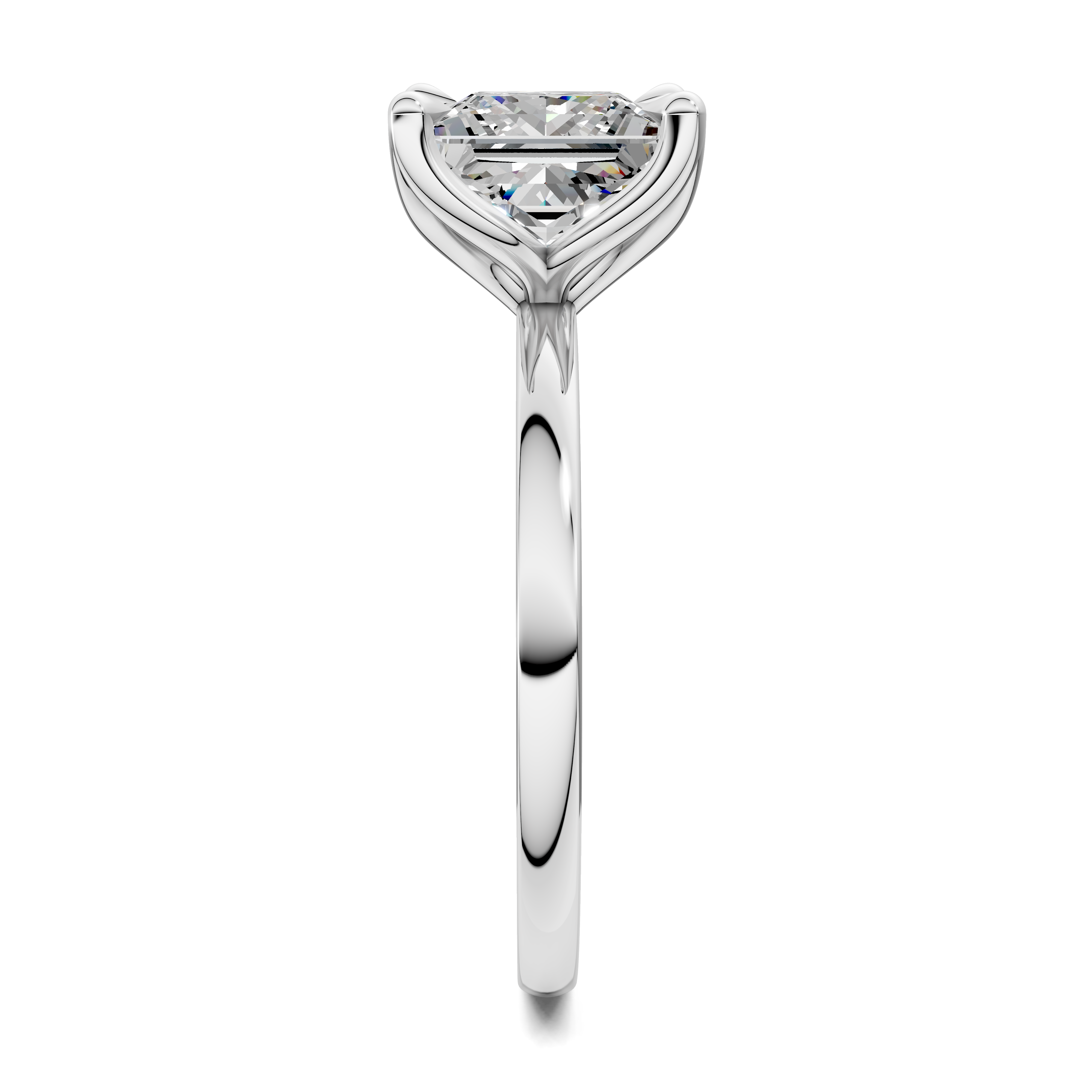 Aris Tulip Basket Solitaire Ring