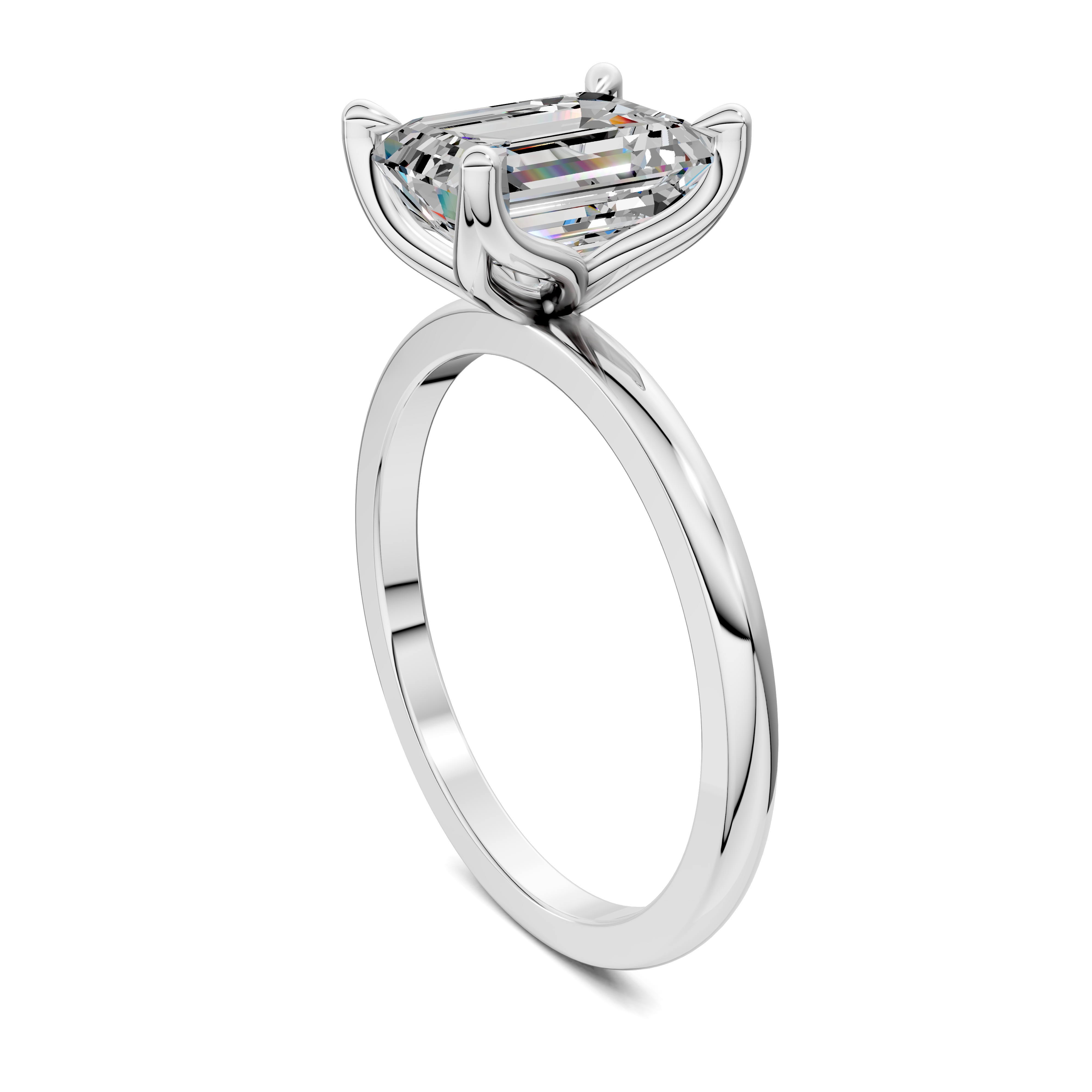 Aris Tulip Basket Solitaire Ring