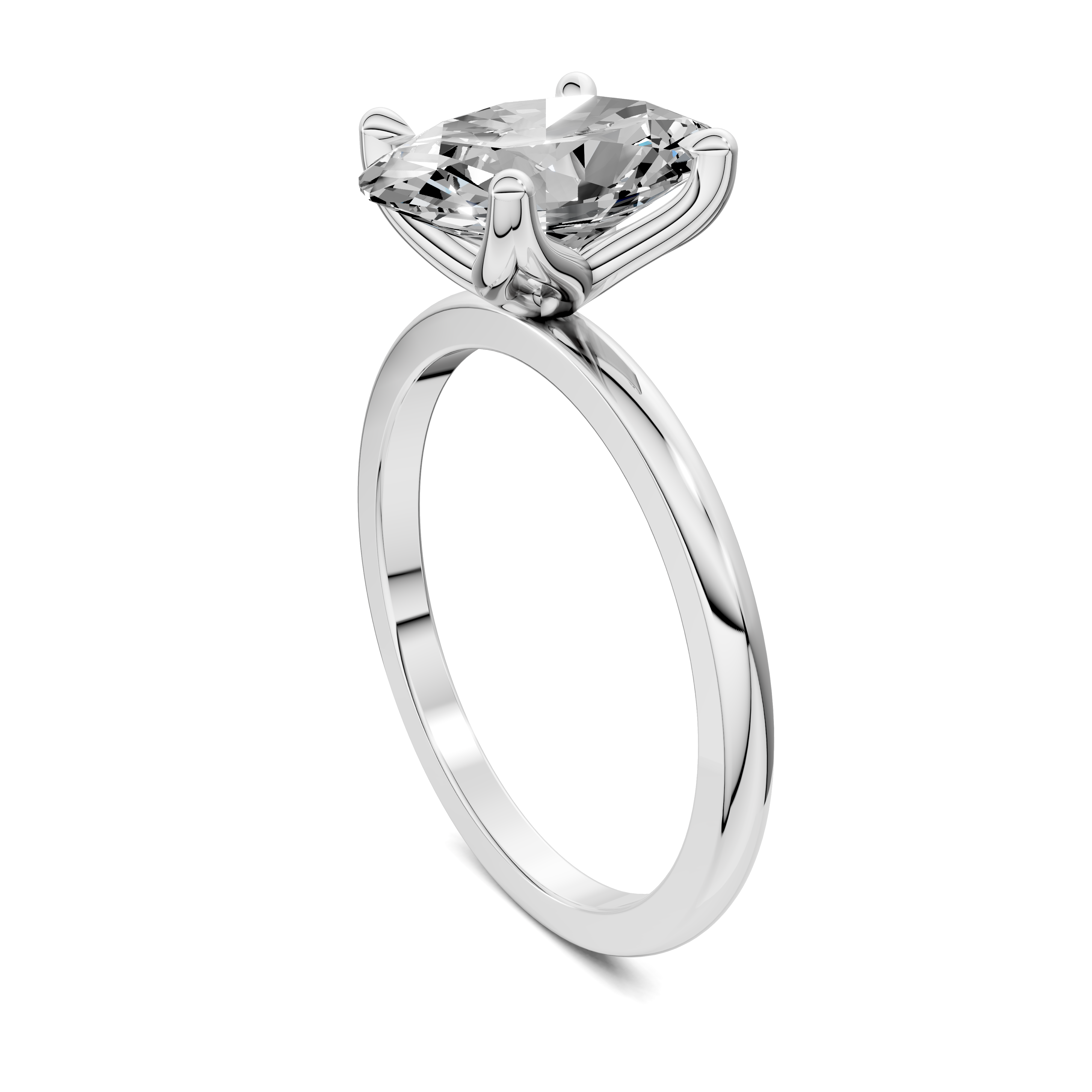 Aris Tulip Basket Solitaire Ring