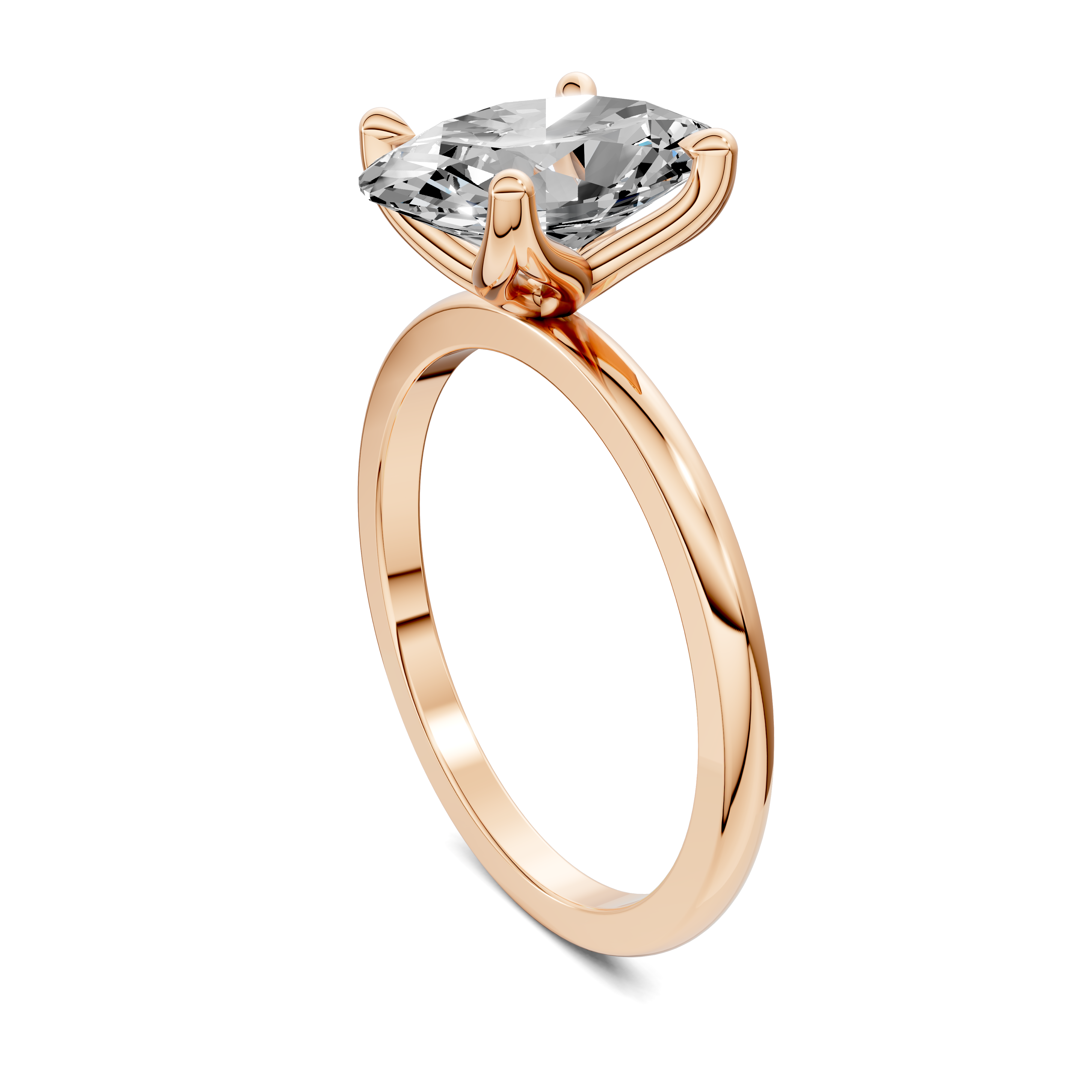 Aris Tulip Basket Solitaire Ring