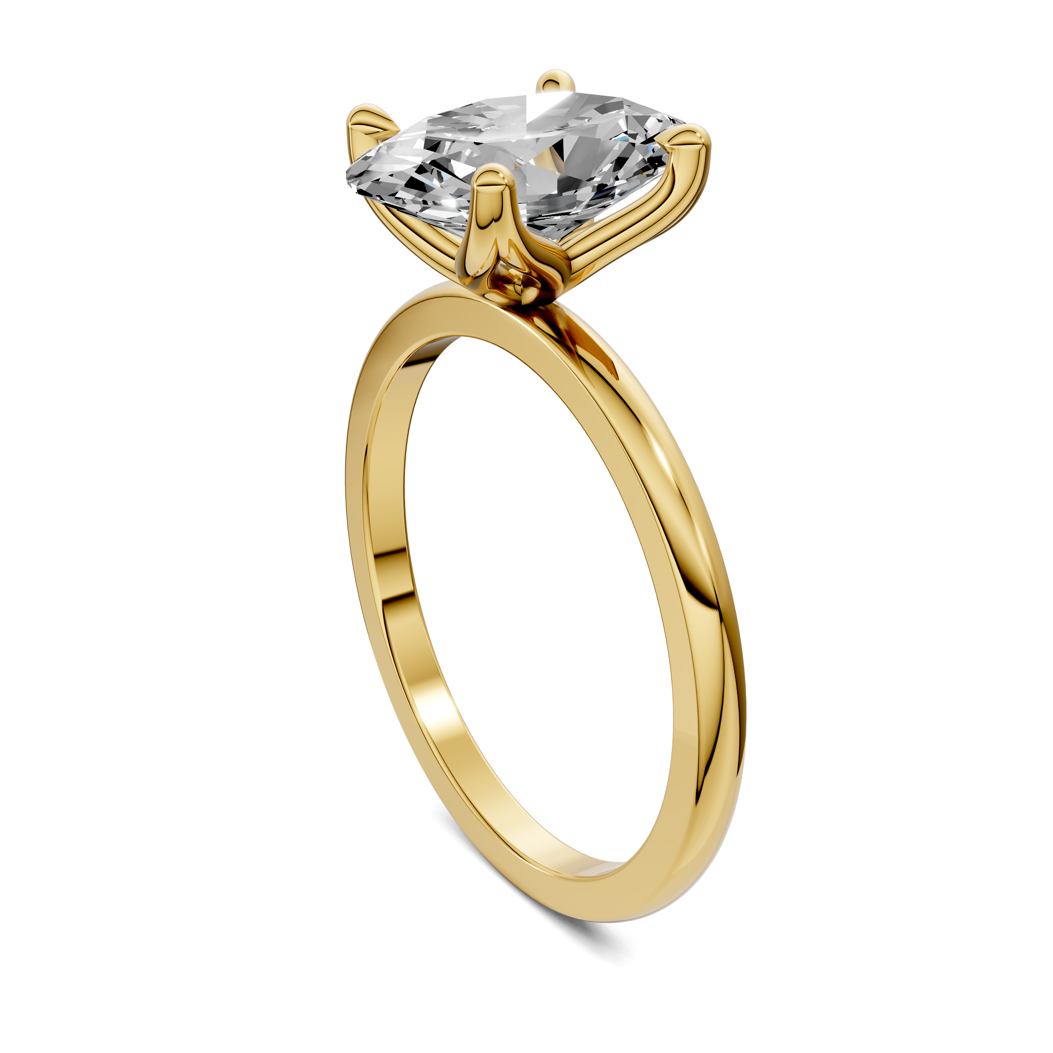 Aris Tulip Basket Solitaire Ring