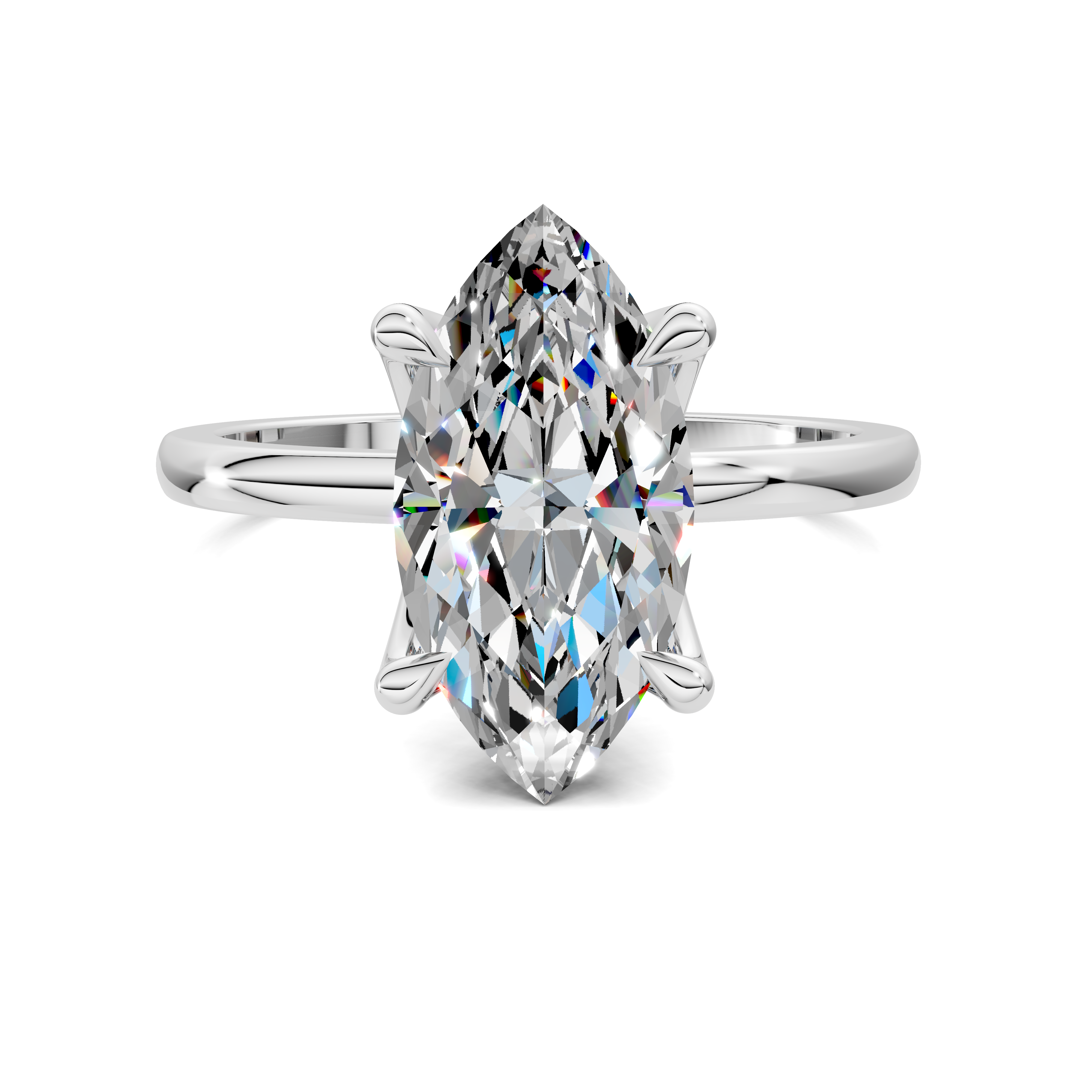 Aris Tulip Basket Solitaire Ring