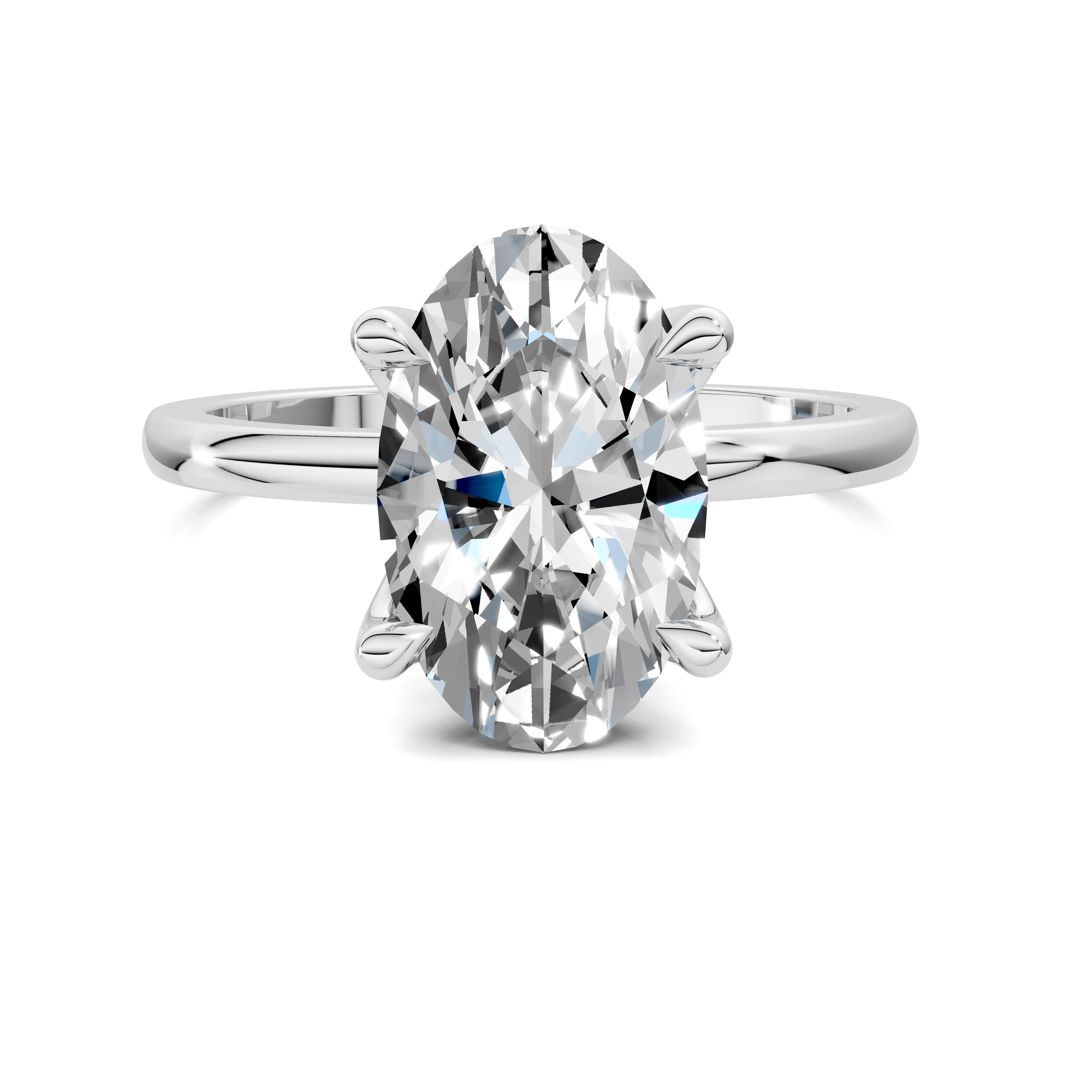 Aris Tulip Basket Solitaire Ring