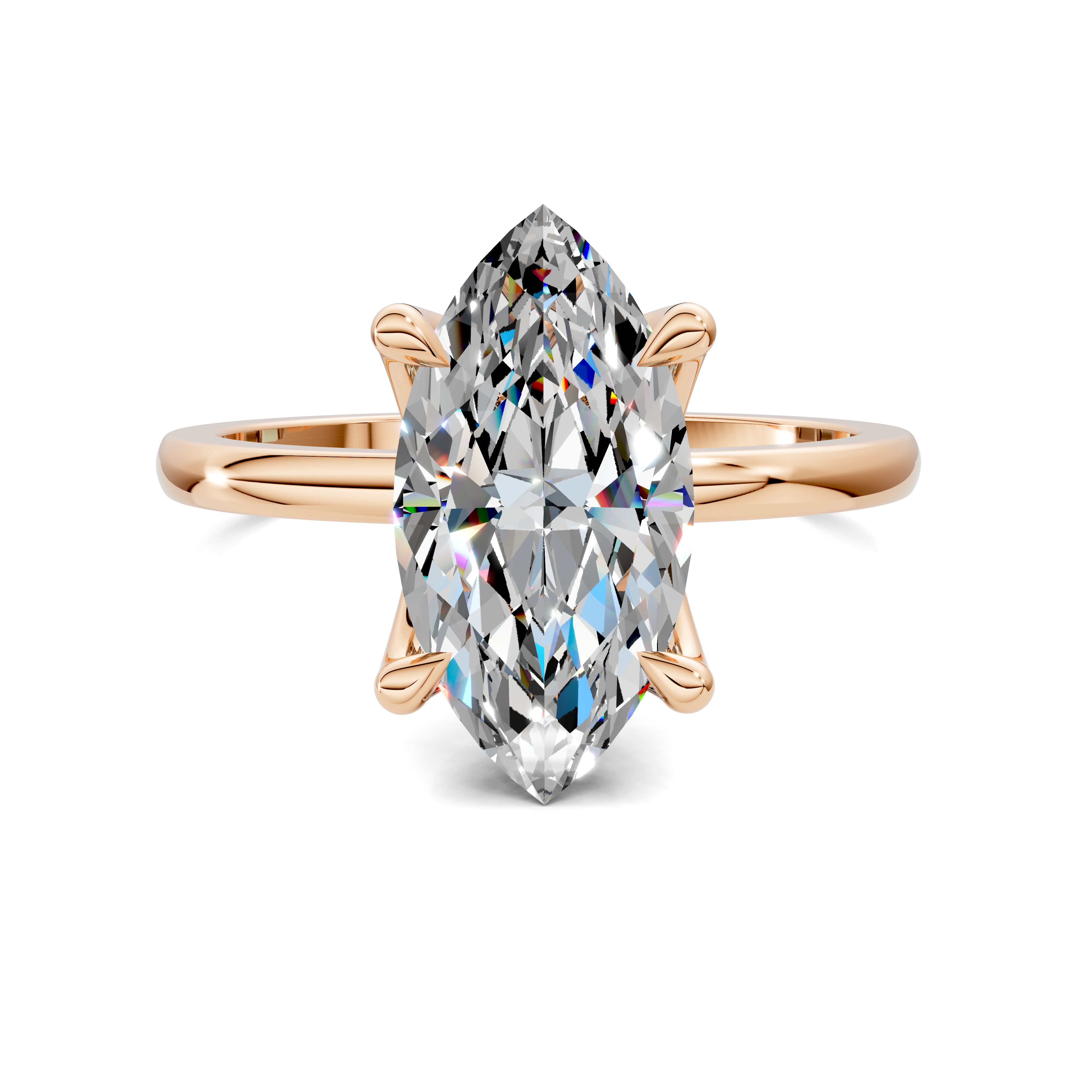 Aris Tulip Basket Solitaire Ring