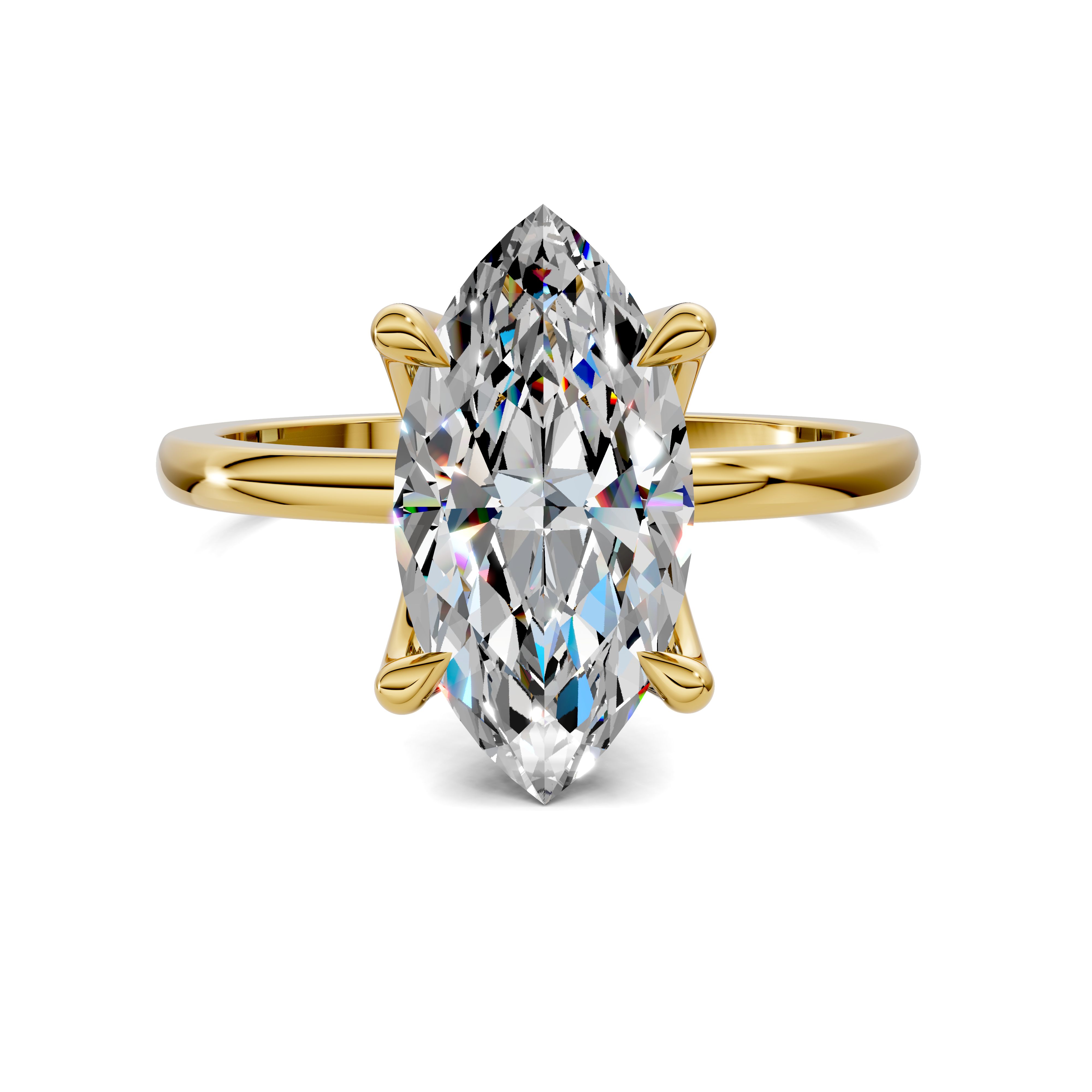 Aris Tulip Basket Solitaire Ring