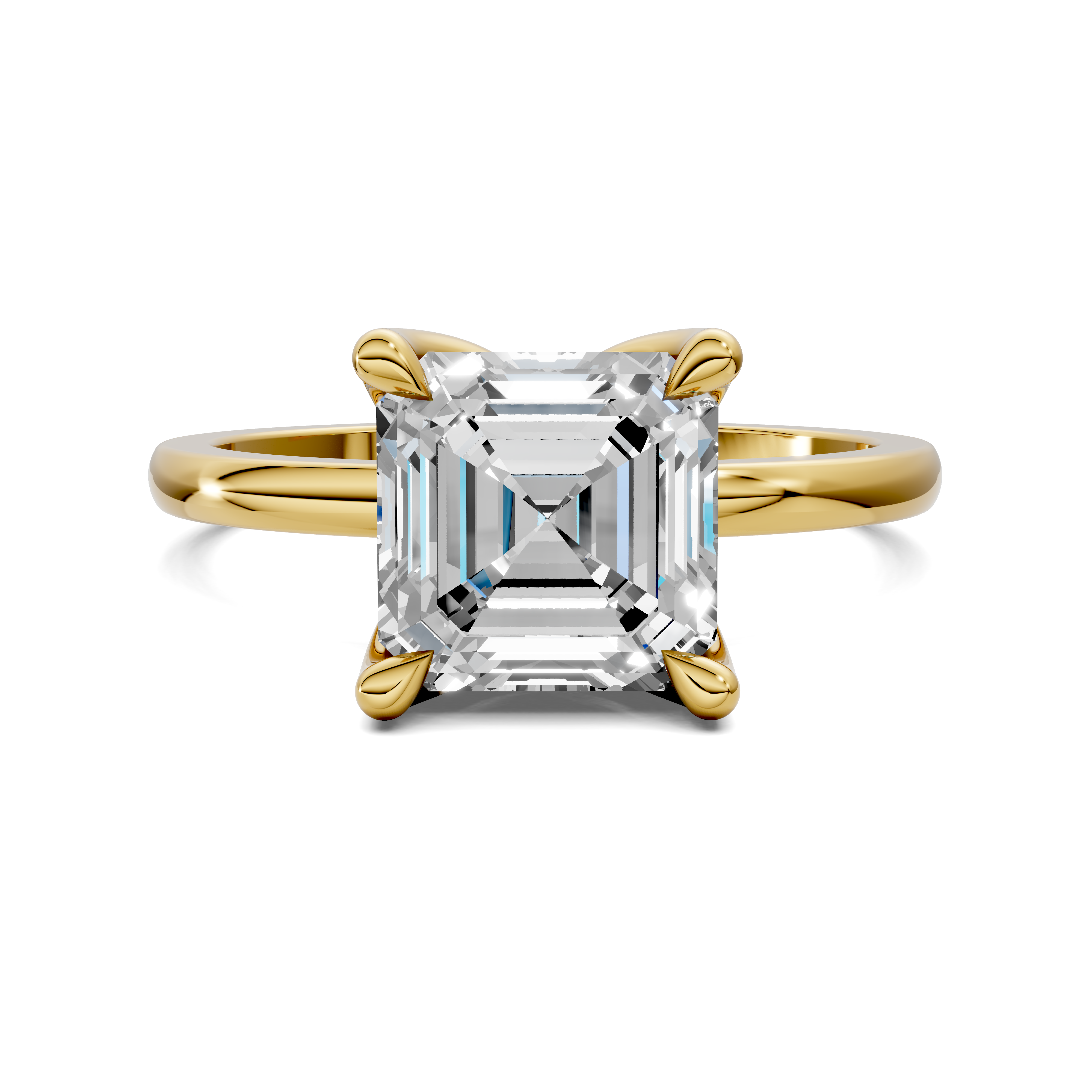 Aris Tulip Basket Solitaire Ring