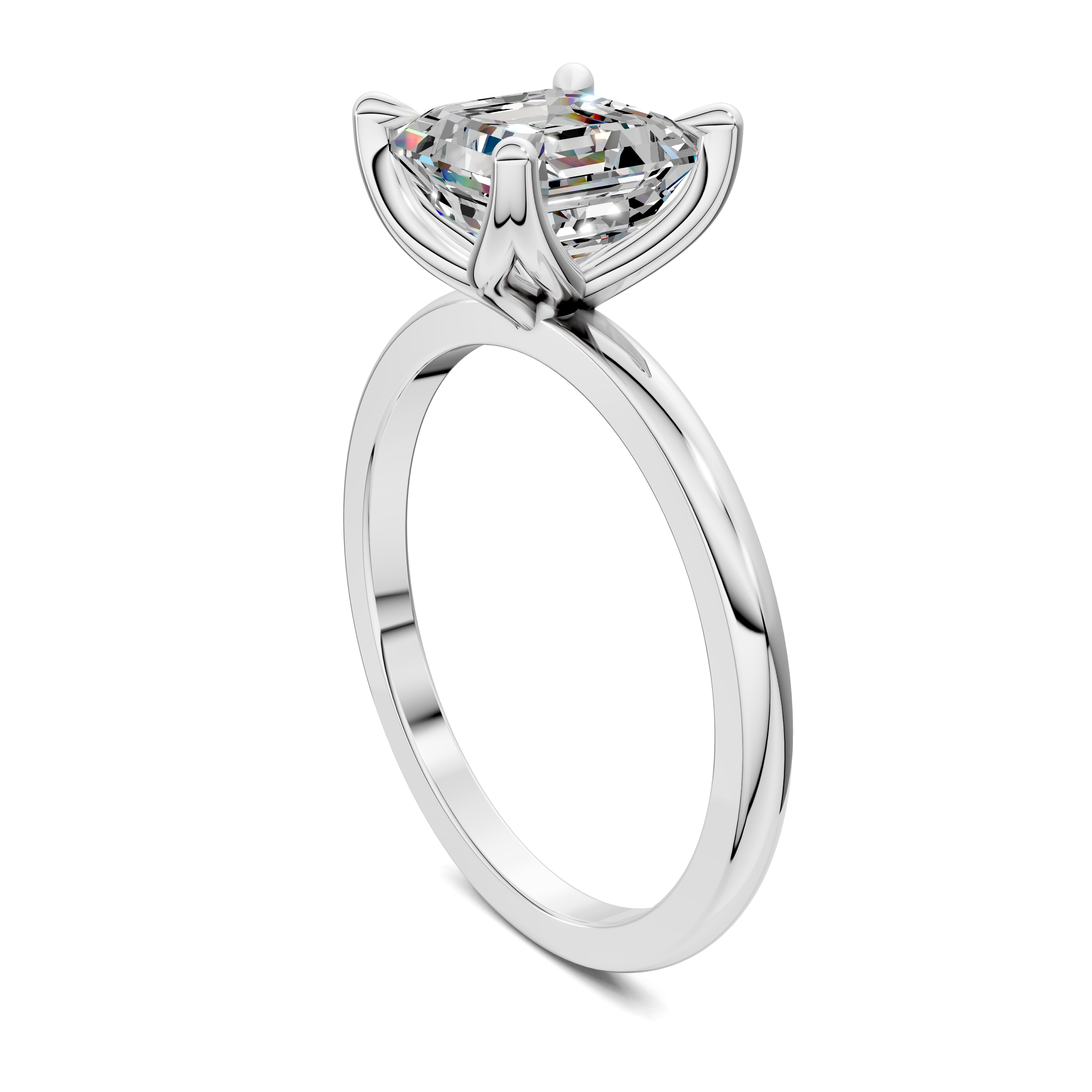 Aris Tulip Basket Solitaire Ring