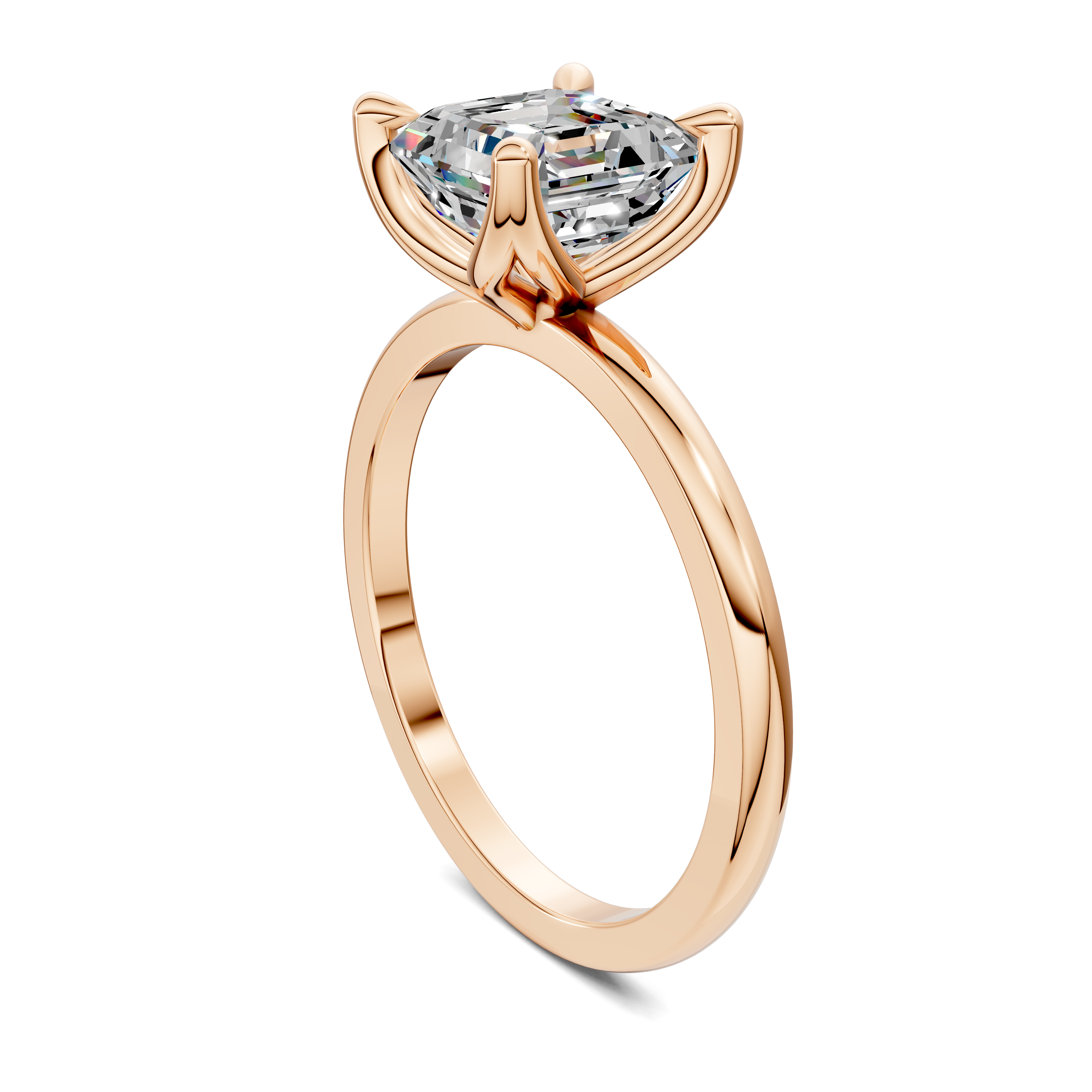 Aris Tulip Basket Solitaire Ring