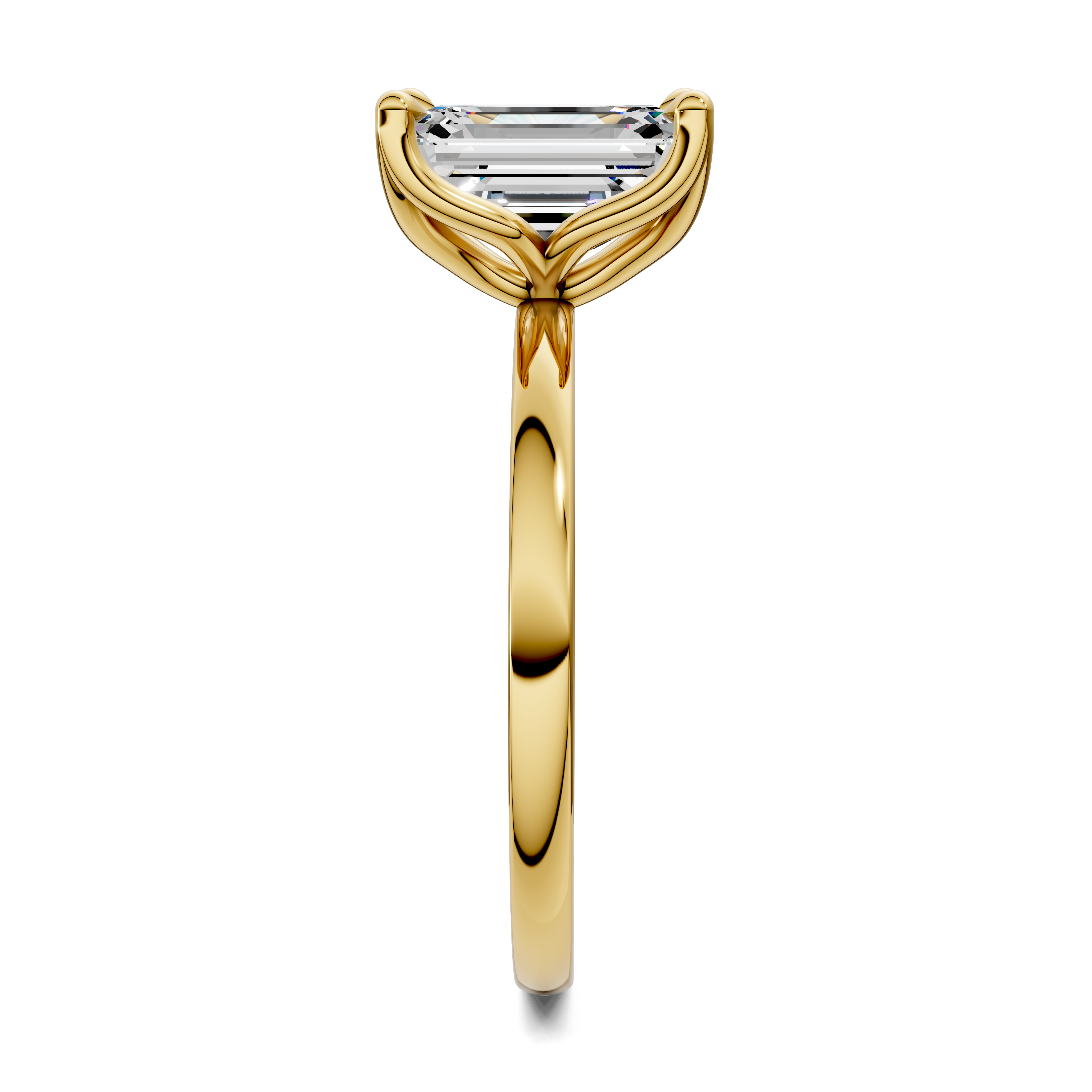 Aris Tulip Basket Solitaire Ring