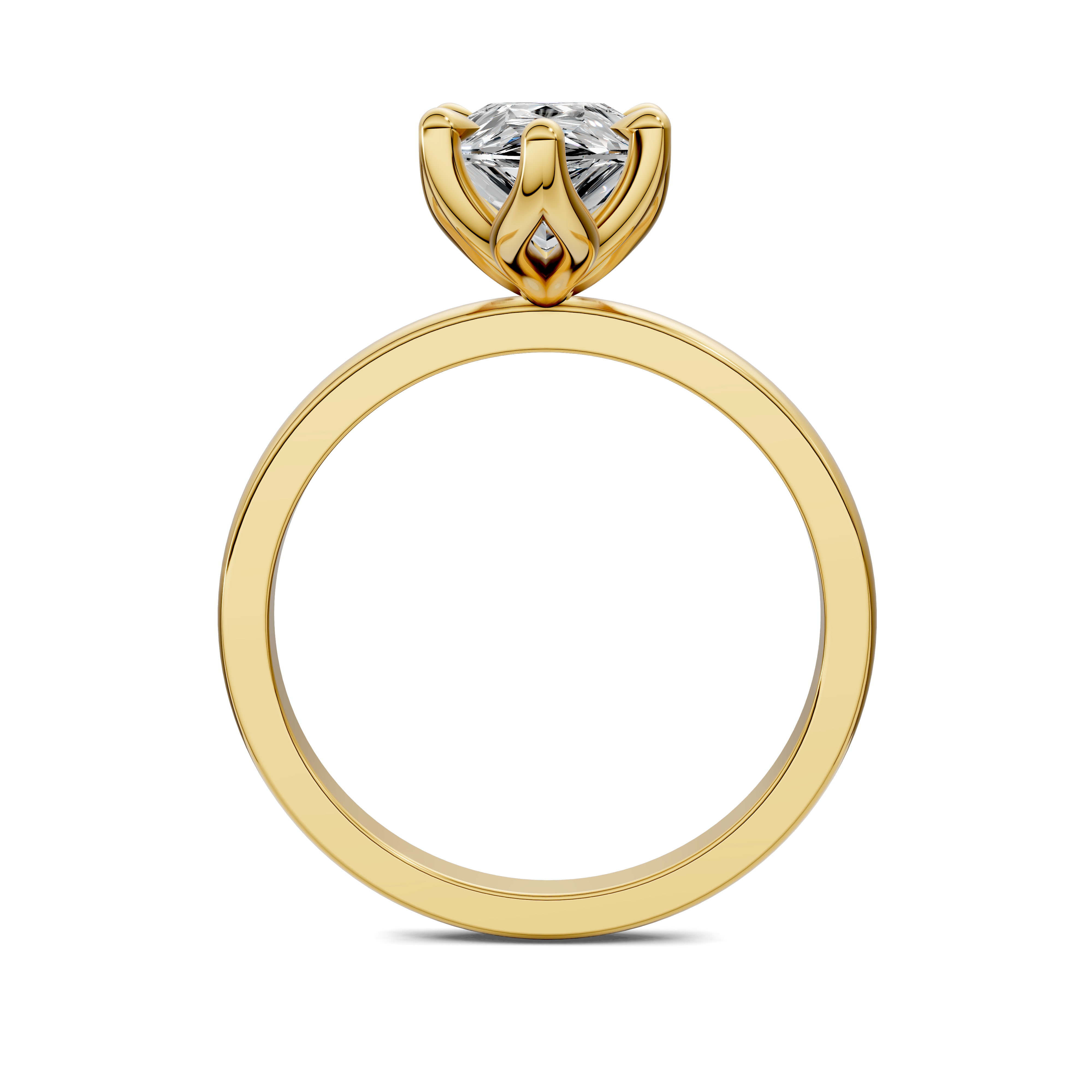 Aris Tulip Basket Solitaire Ring