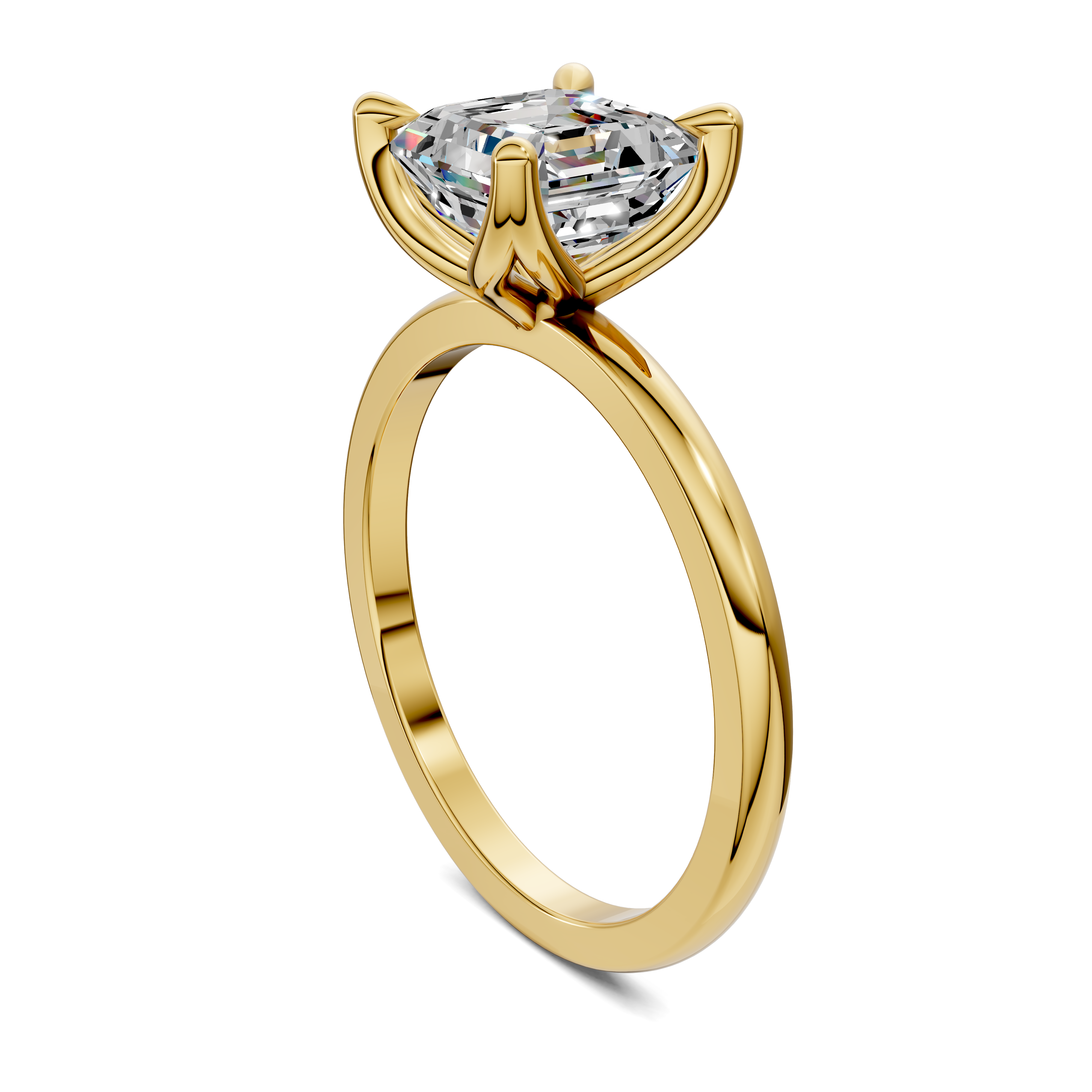 Aris Tulip Basket Solitaire Ring