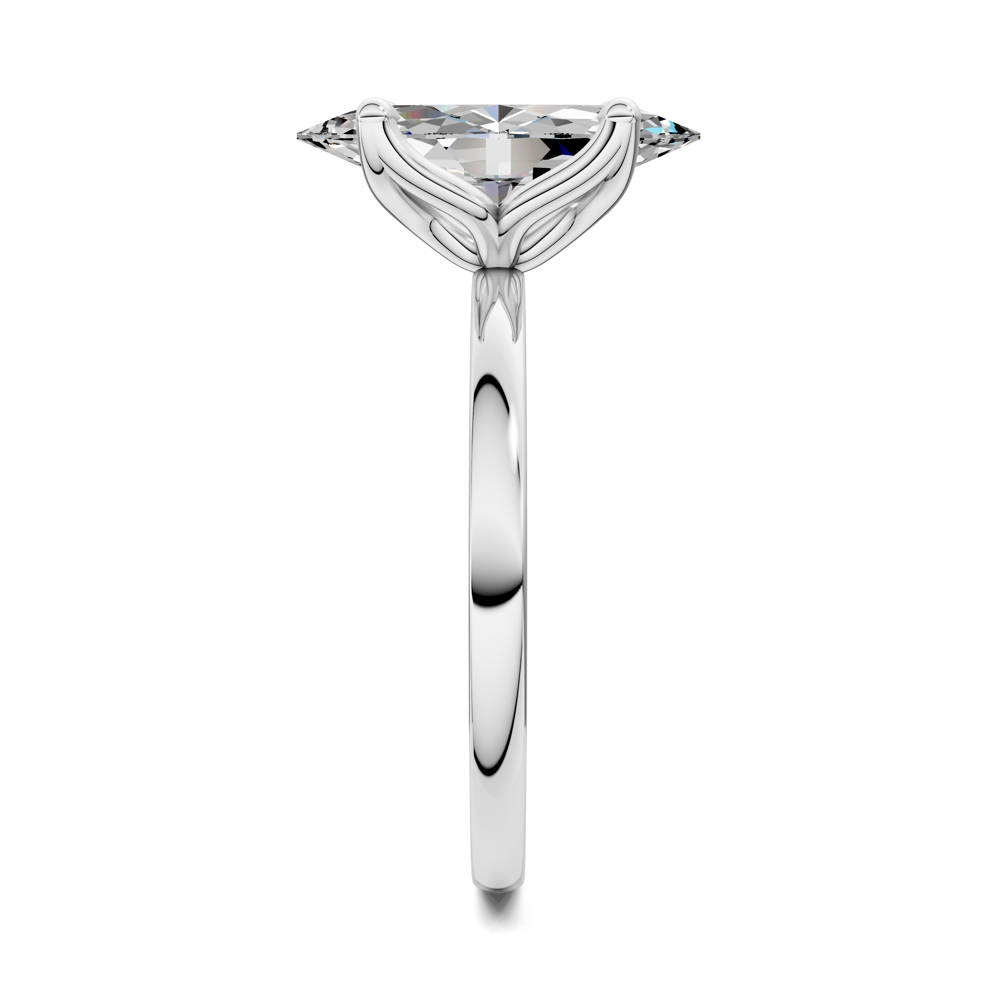 Aris Tulip Basket Solitaire Ring