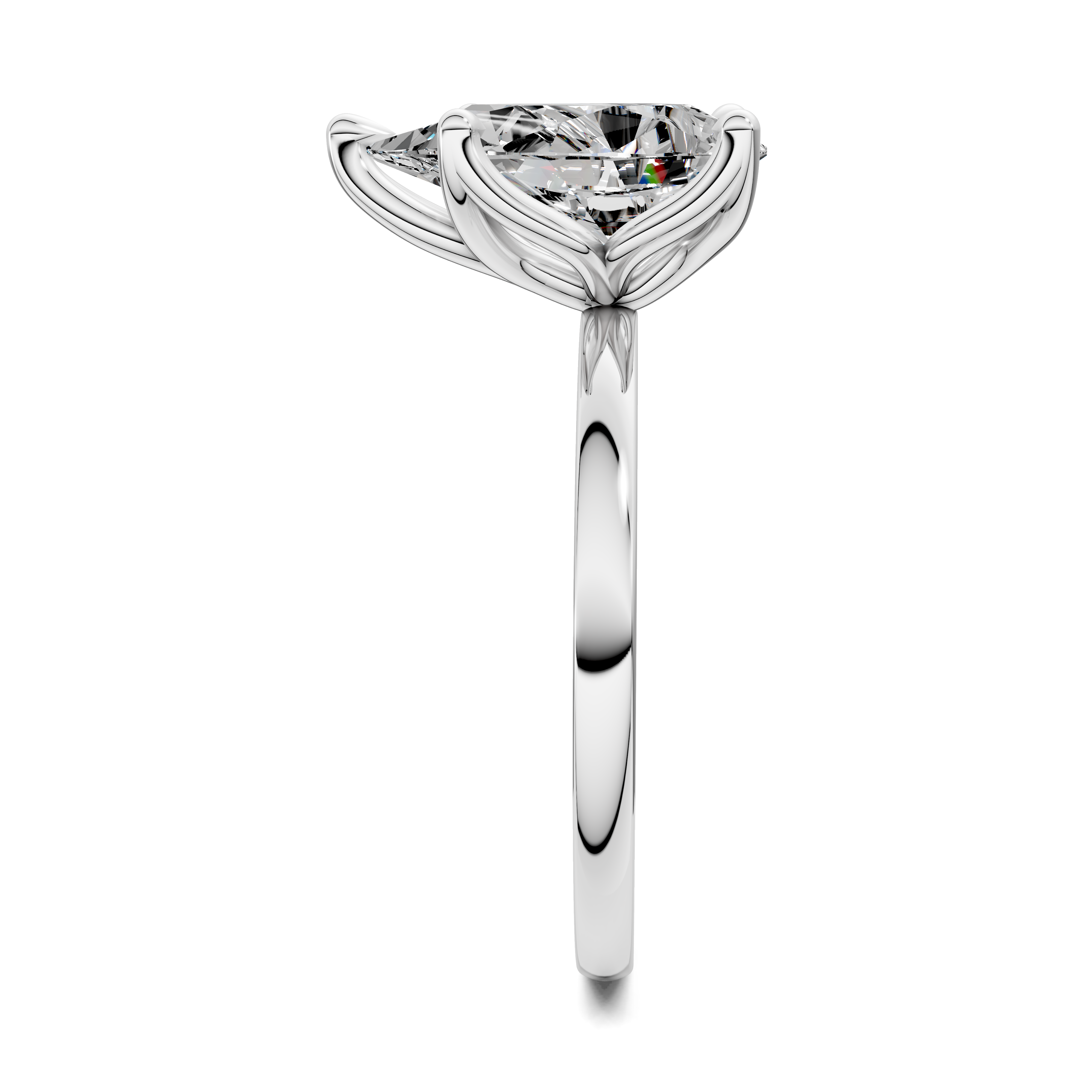 Aris Tulip Basket Solitaire Ring
