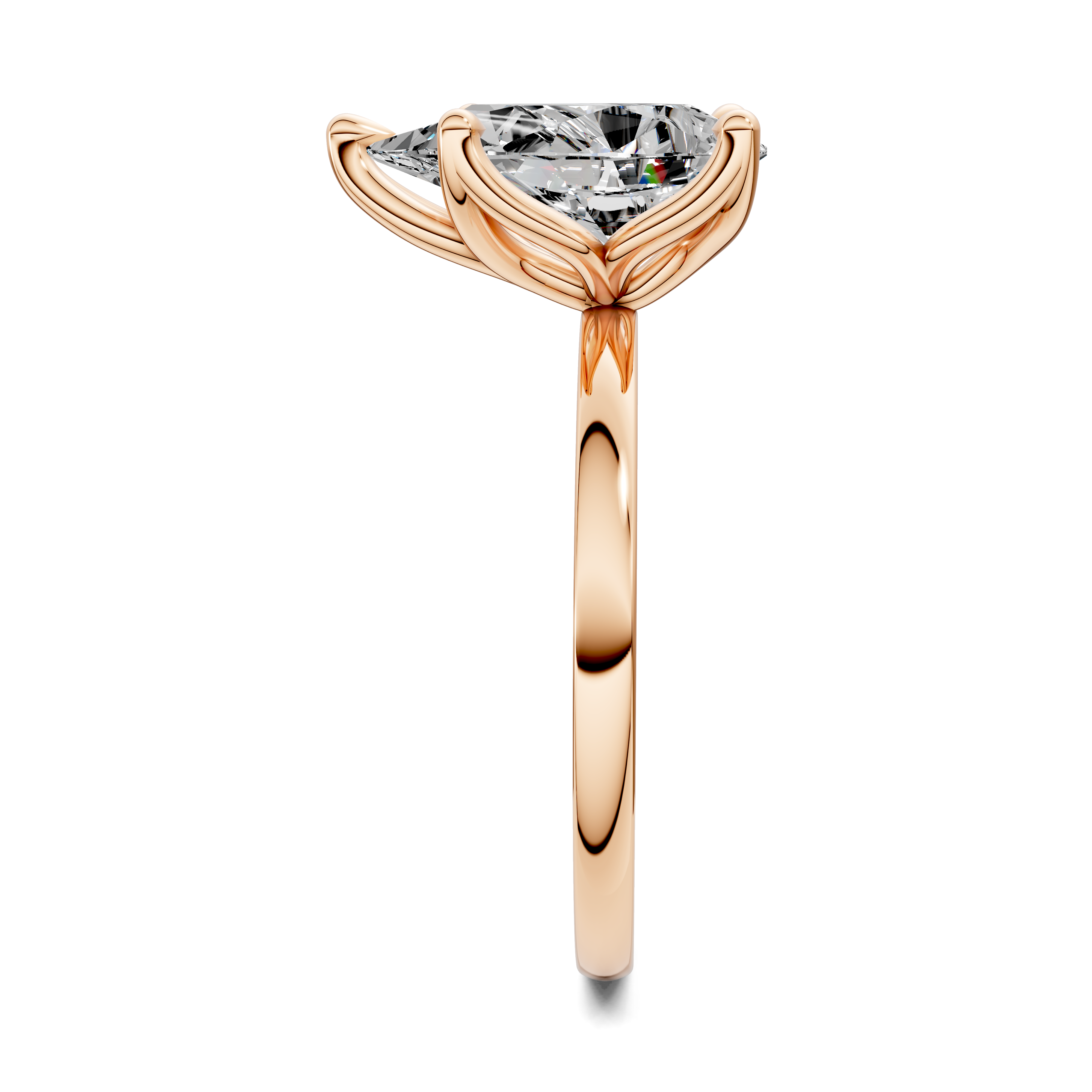 Aris Tulip Basket Solitaire Ring