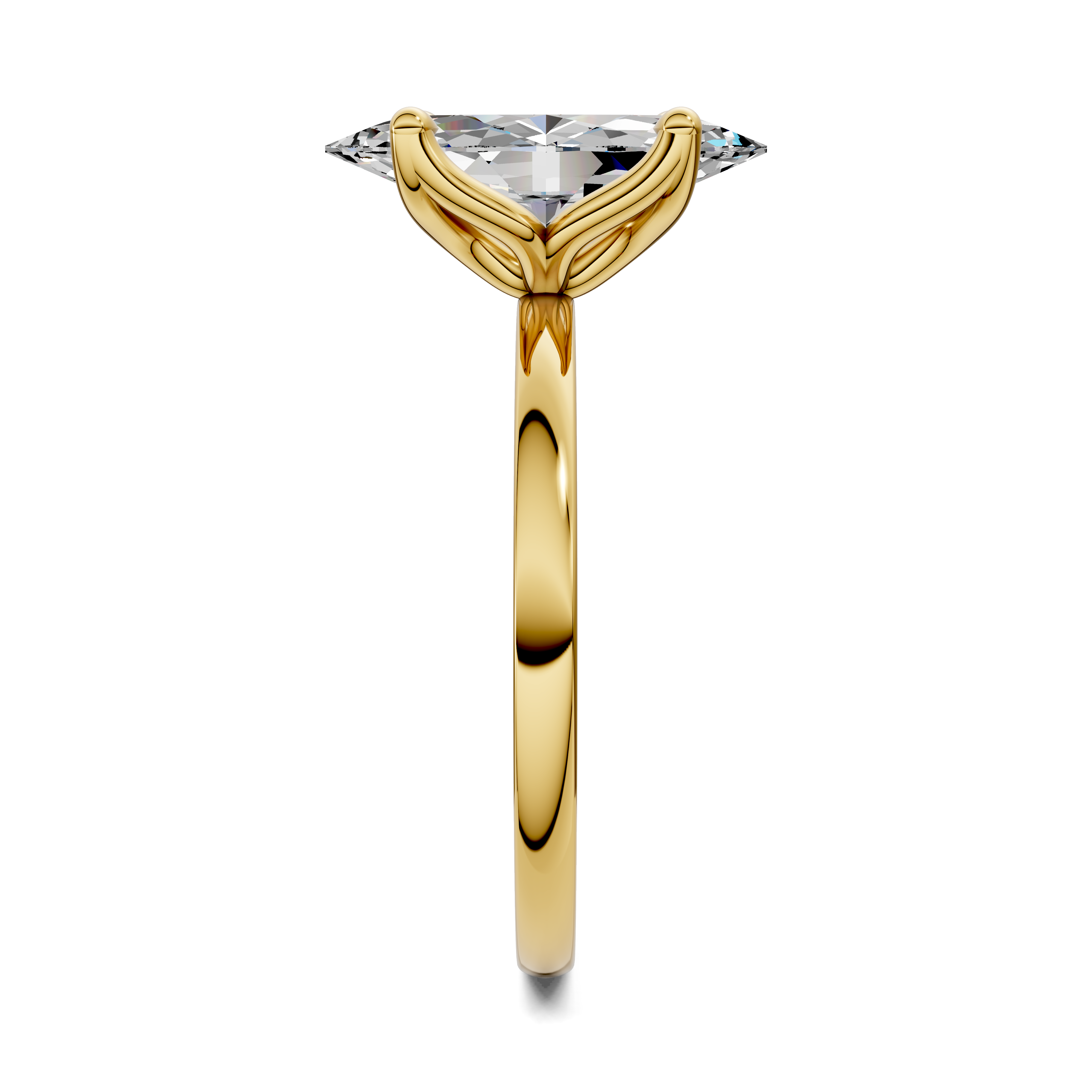 Aris Tulip Basket Solitaire Ring