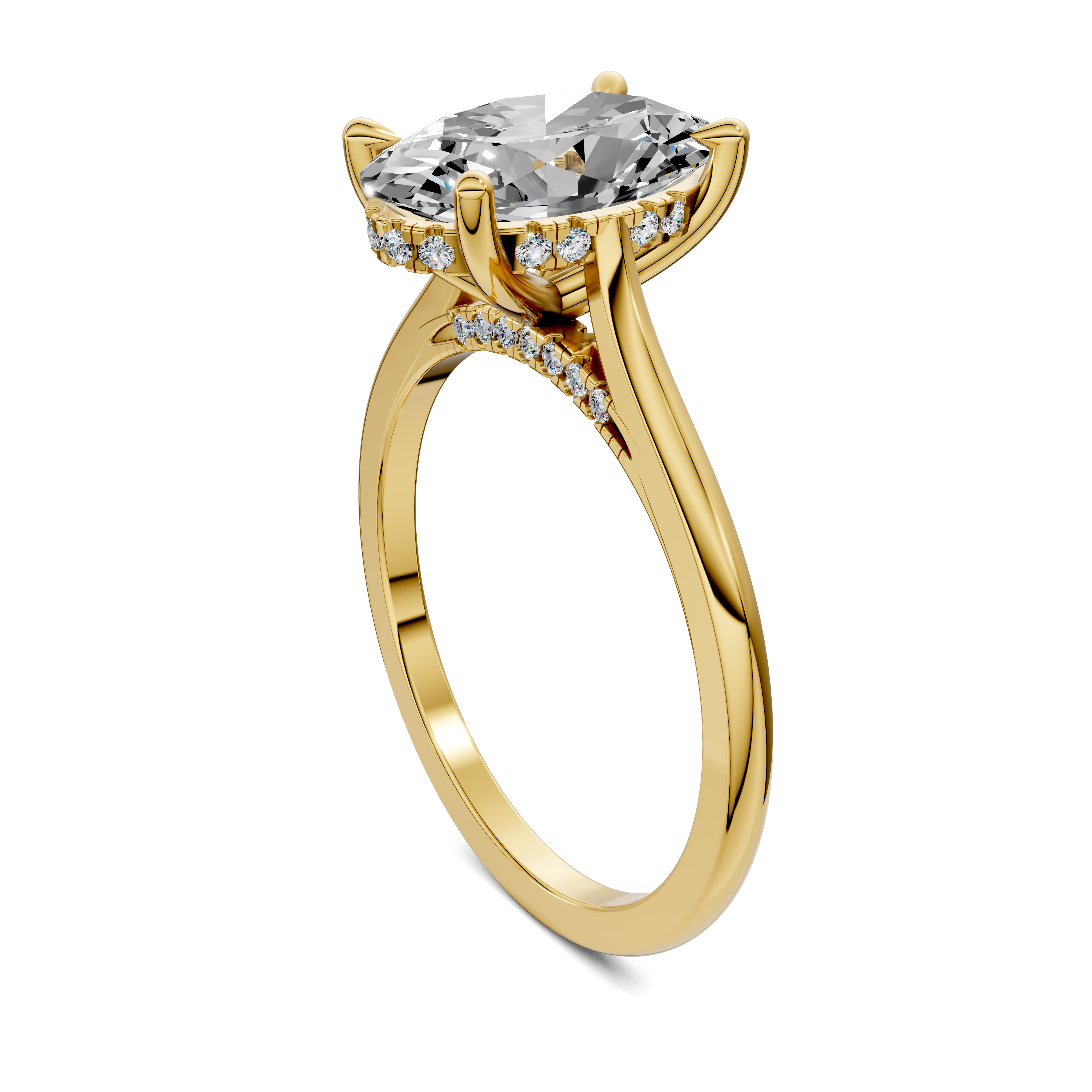 Estella Pavé Bridge Ring