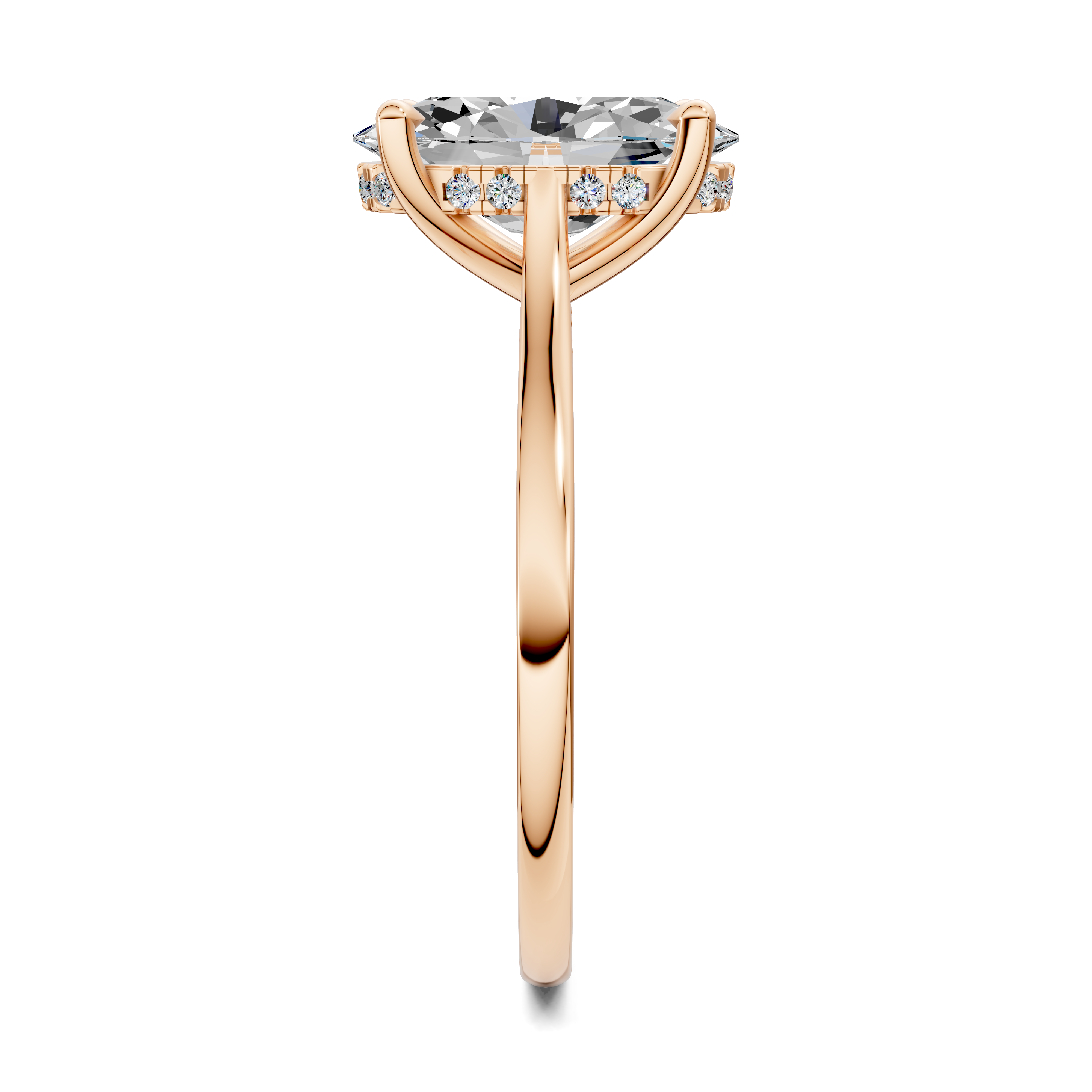 Estella Pavé Bridge Ring
