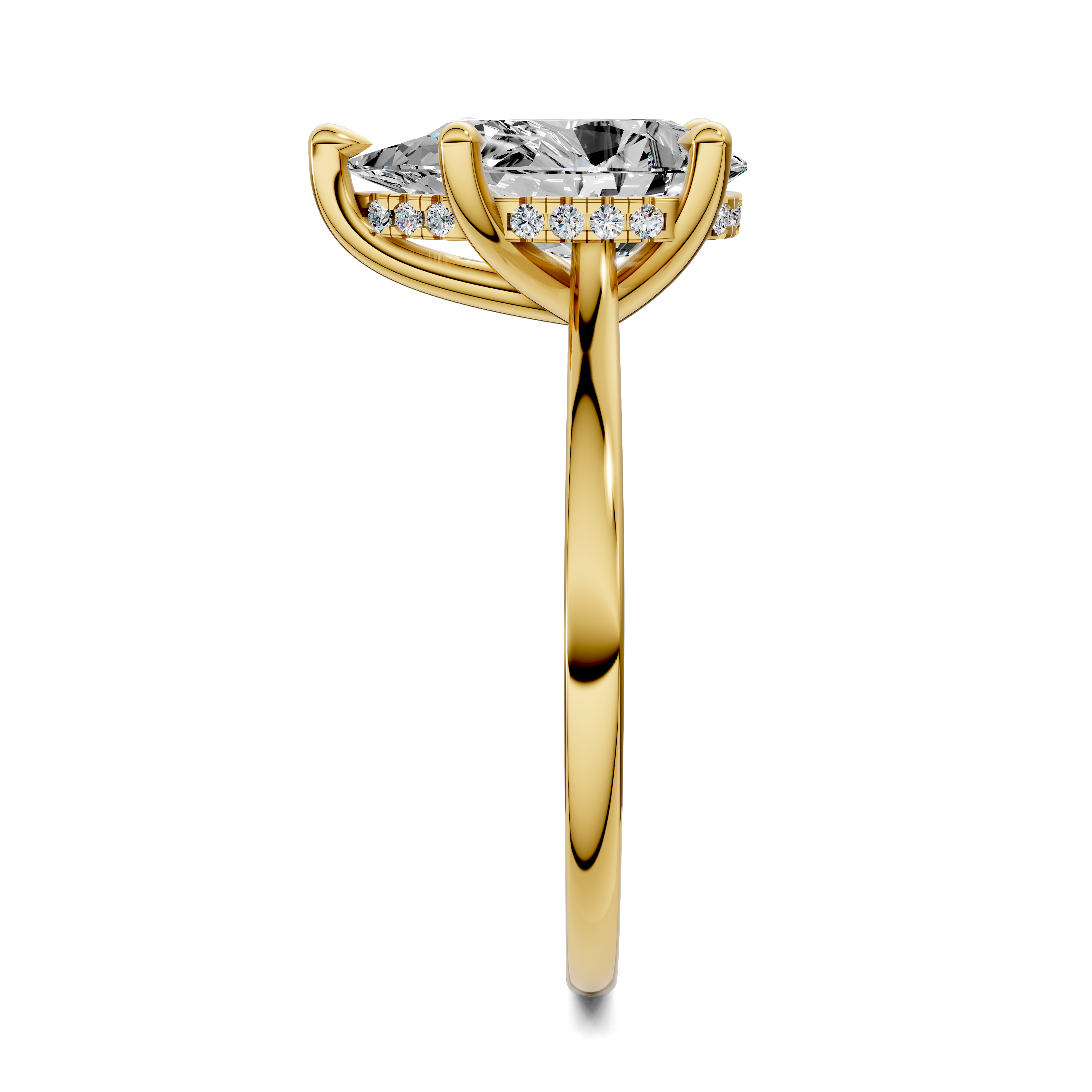 Estella Pavé Bridge Ring