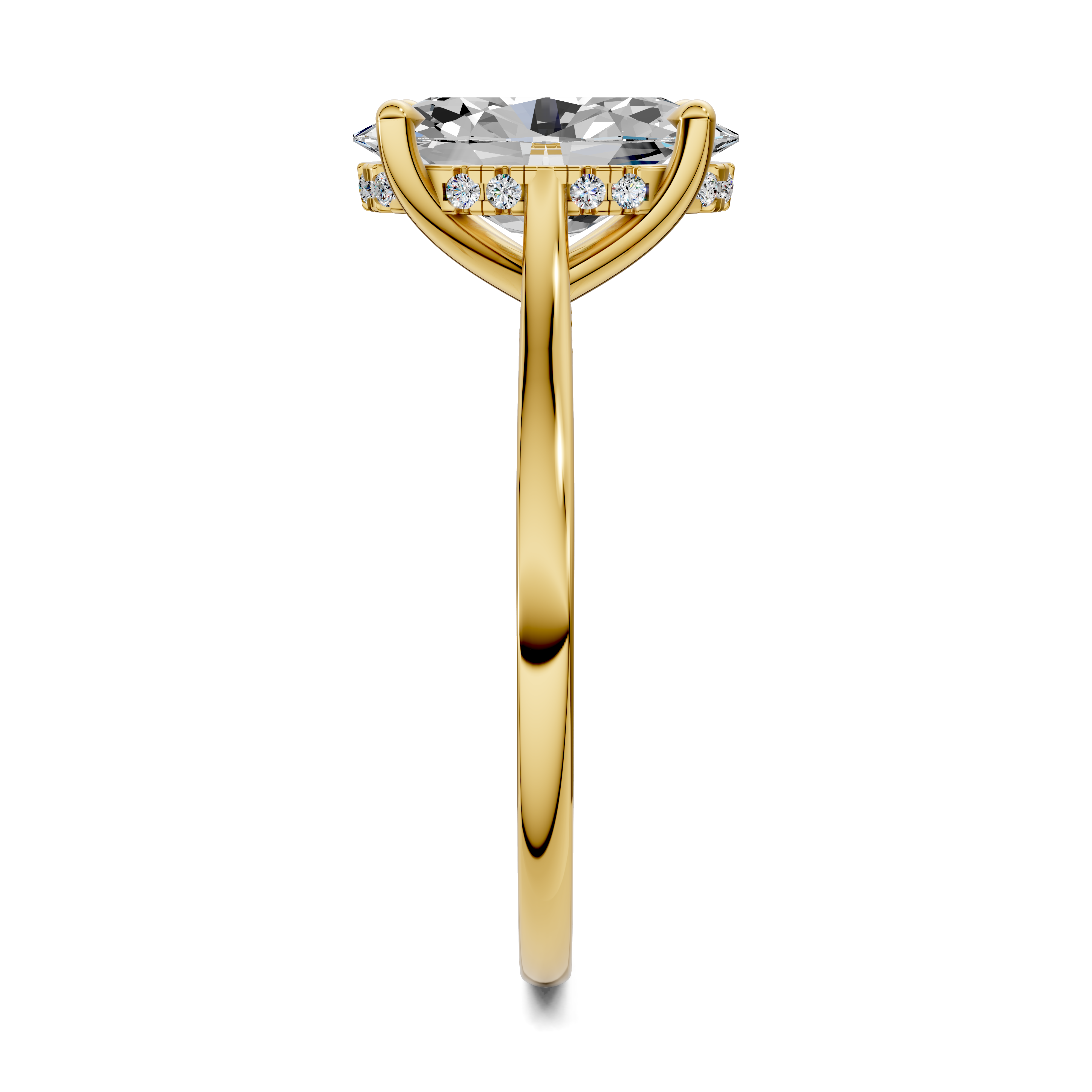 Estella Pavé Bridge Ring
