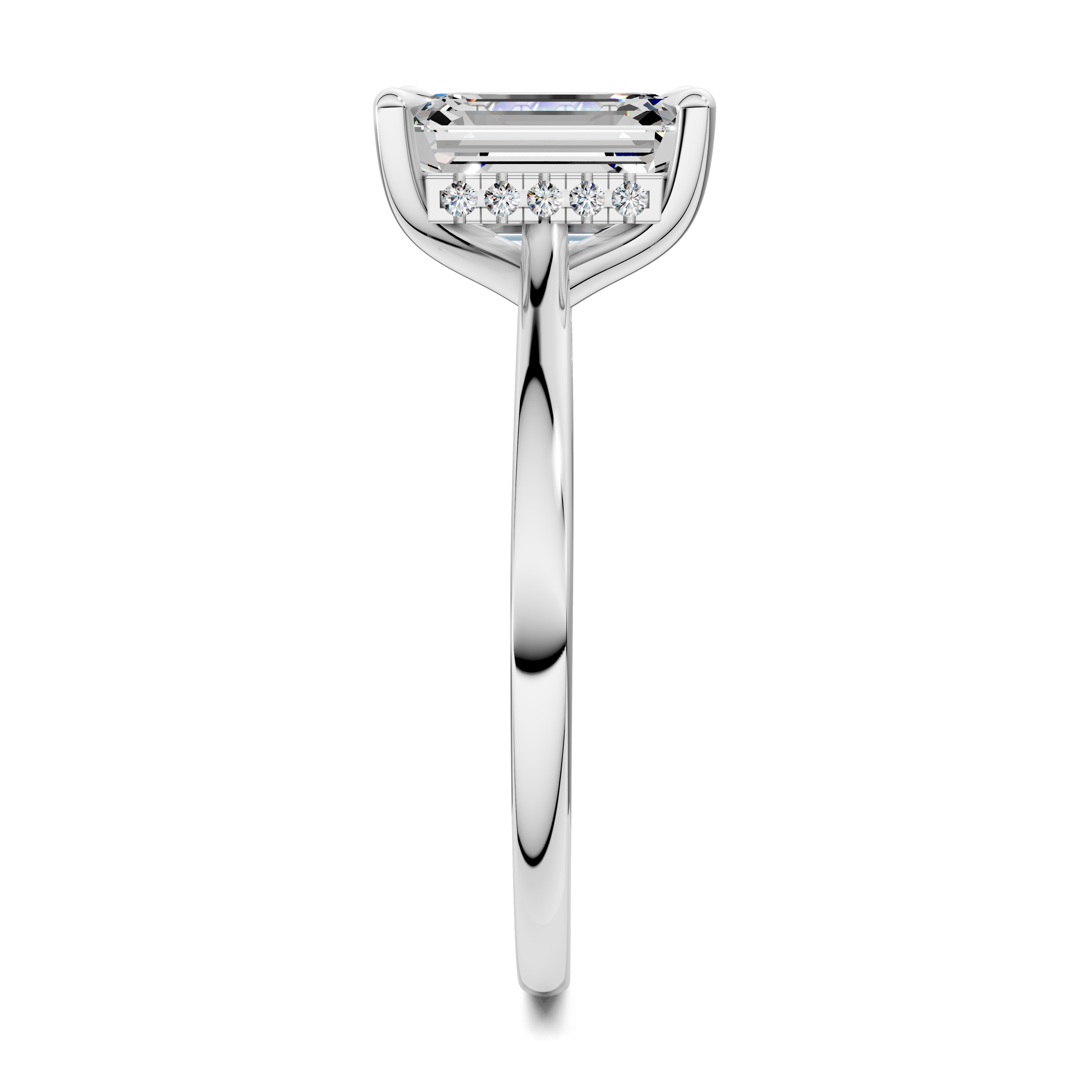 Estella Pavé Bridge Ring