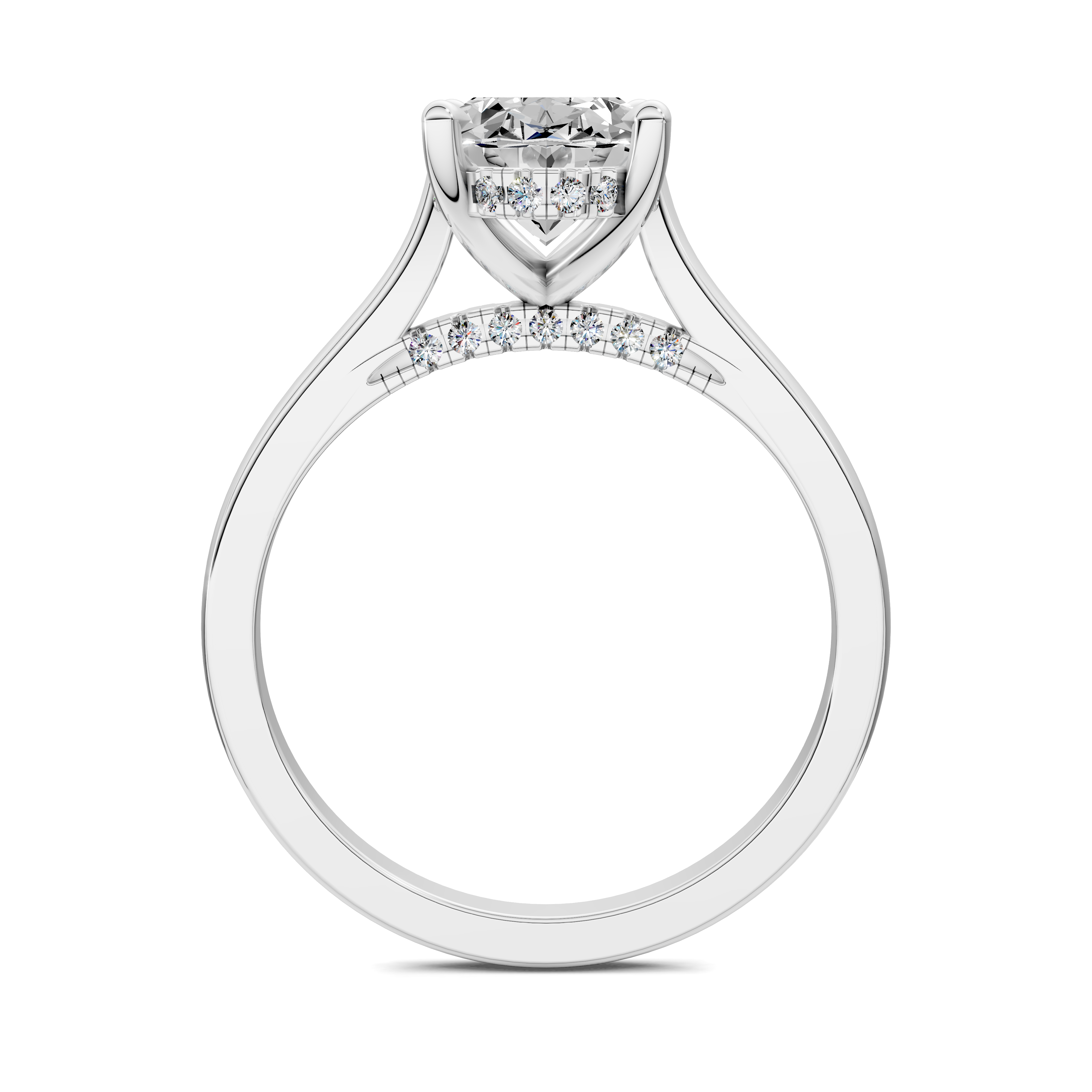 Estella Pavé Bridge Ring