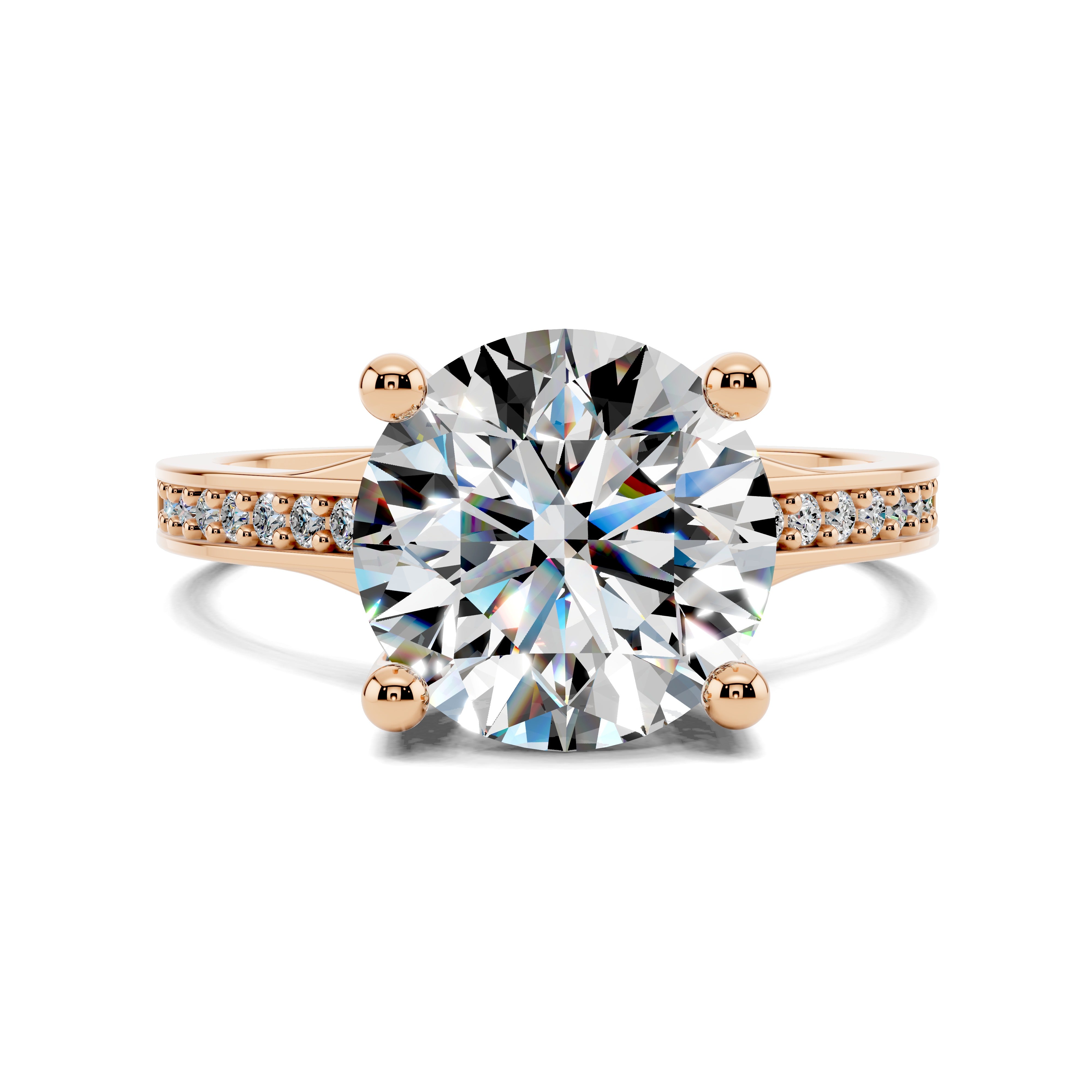 Celeste Pavé Solitaire Ring