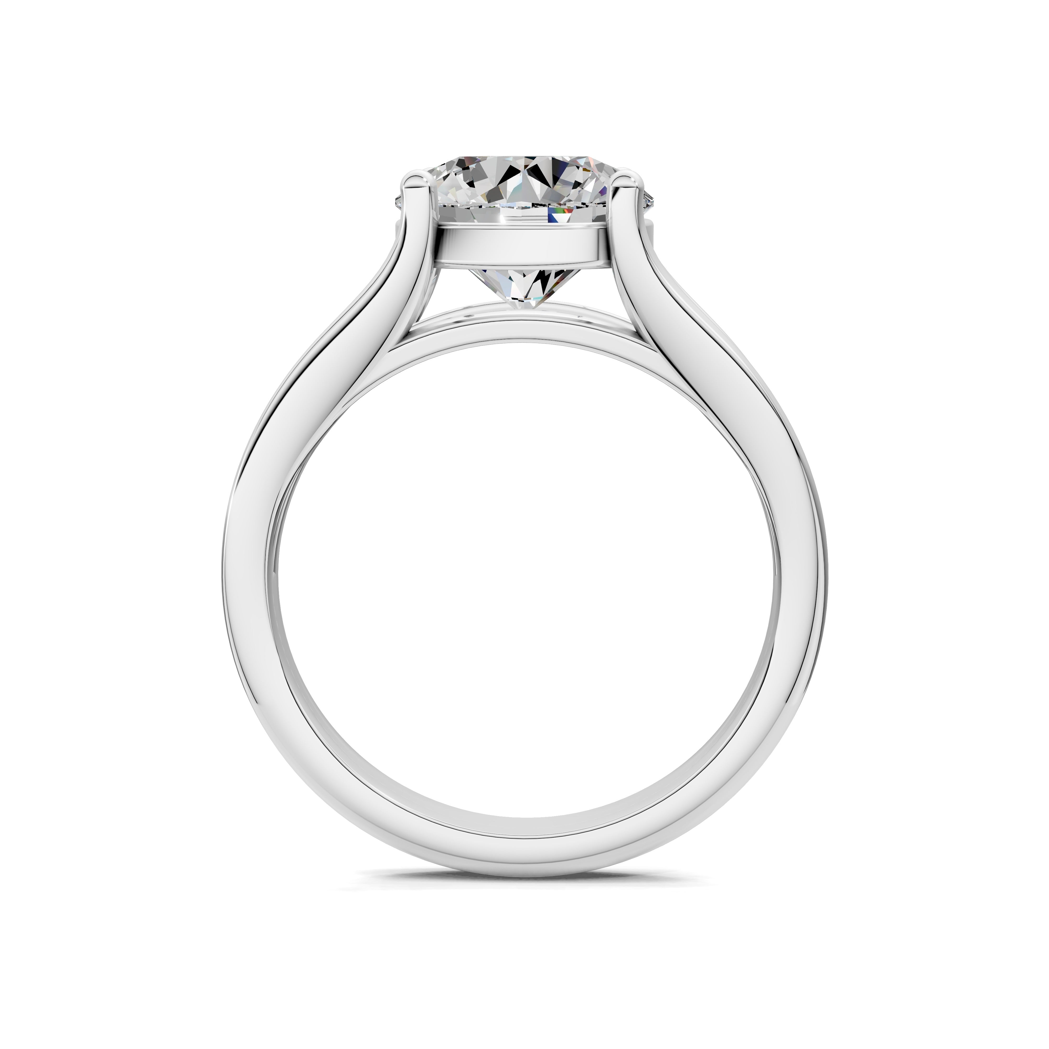 Aurora Split-Shank Solitaire Ring