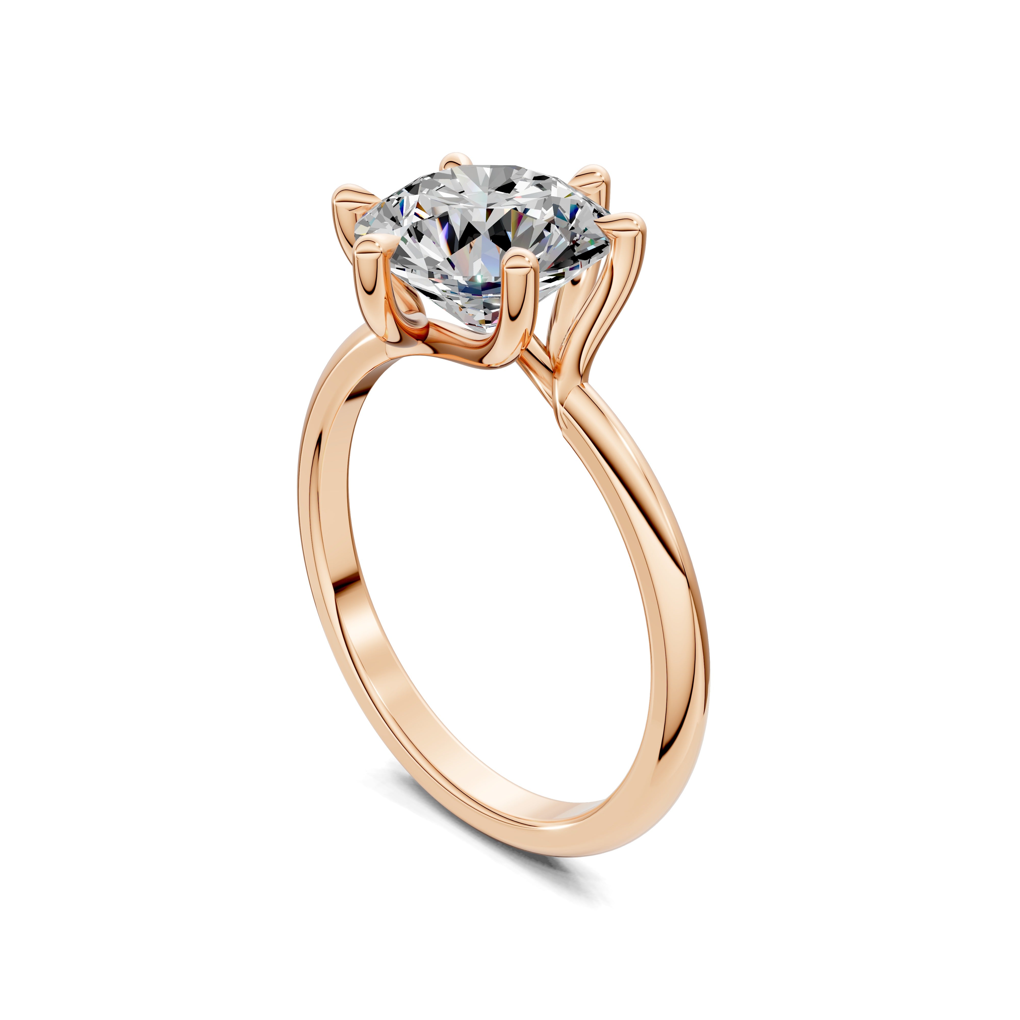 Zenith Six-Prong Solitaire Diamond Ring