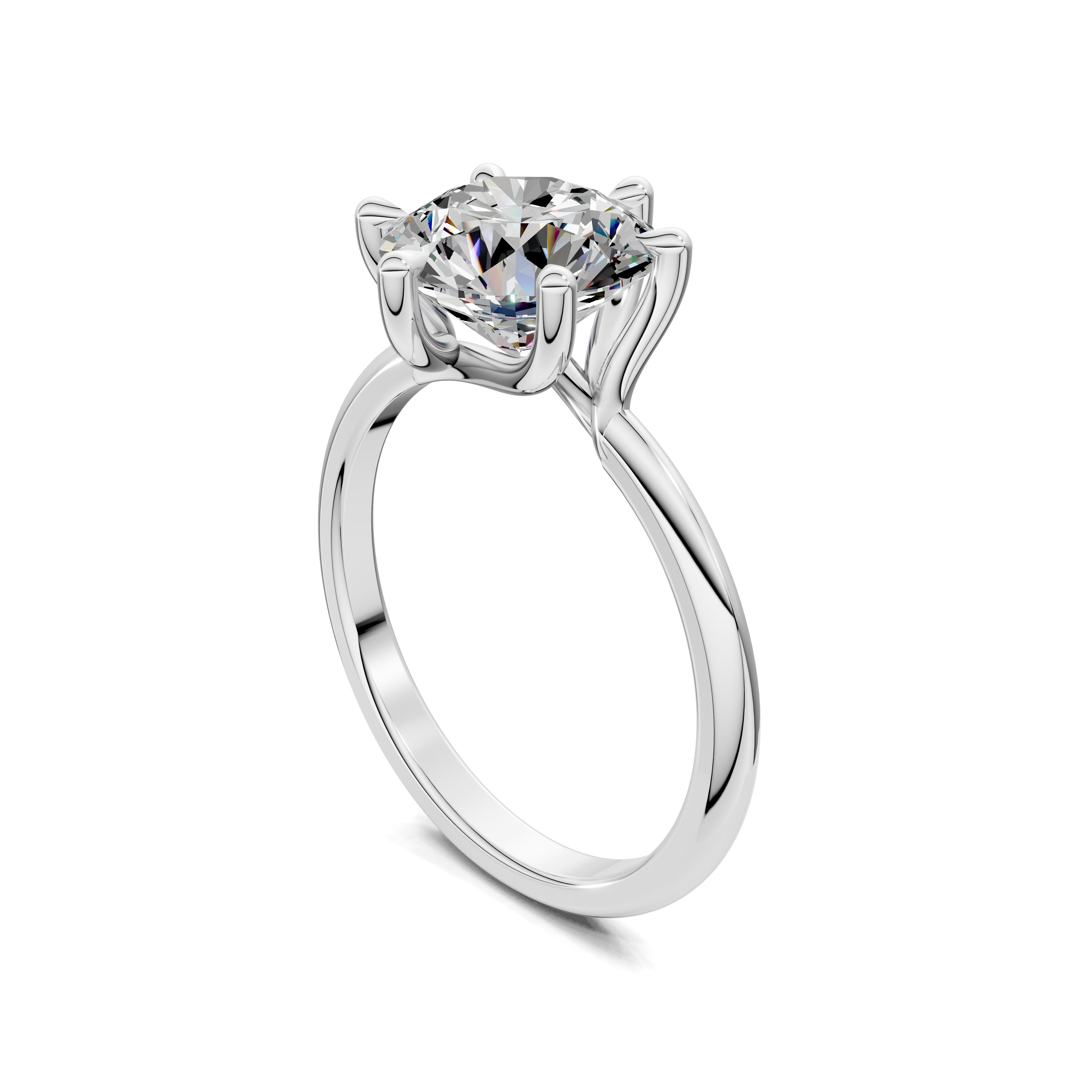Zenith Six-Prong Solitaire Diamond Ring