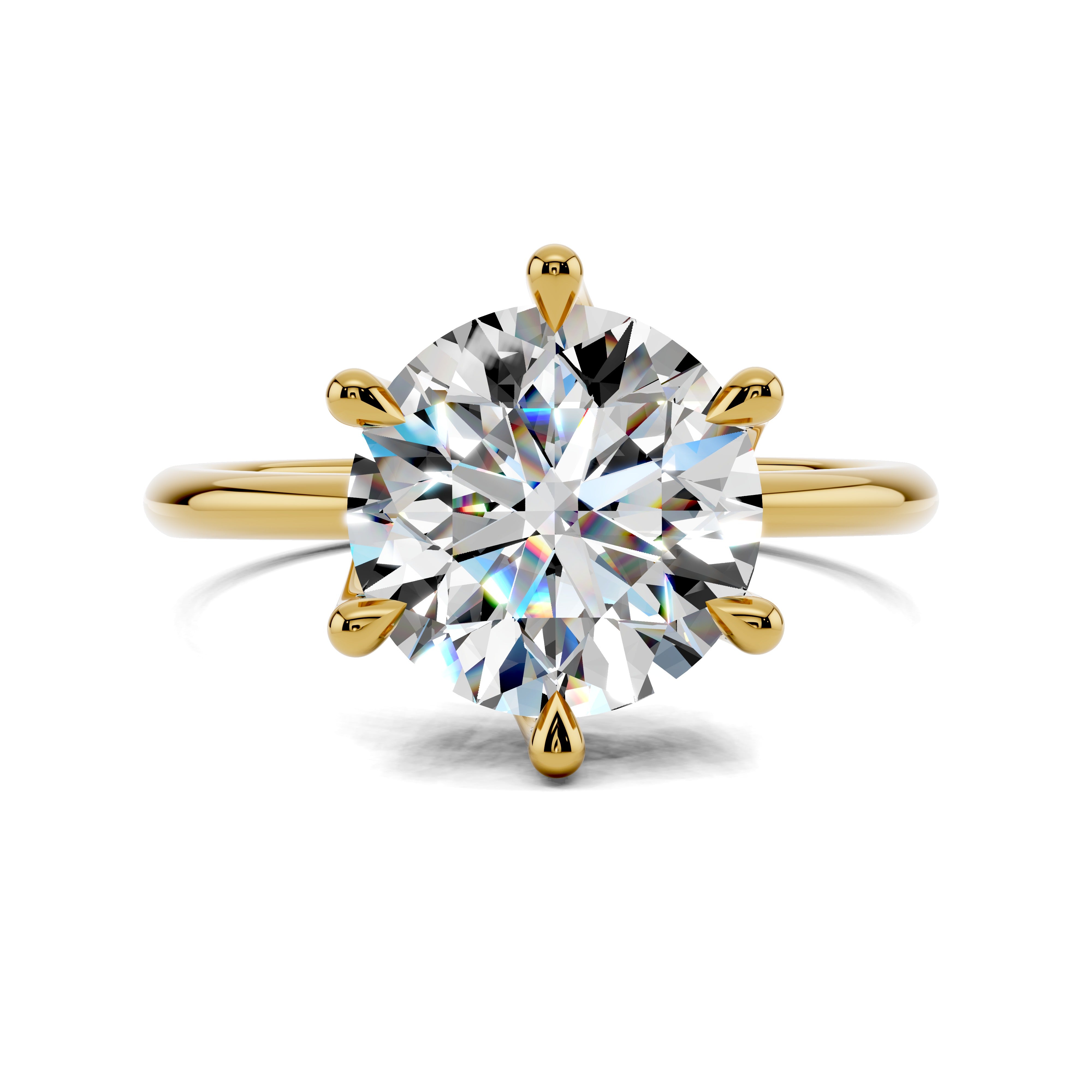 Zenith Six-Prong Solitaire Diamond Ring