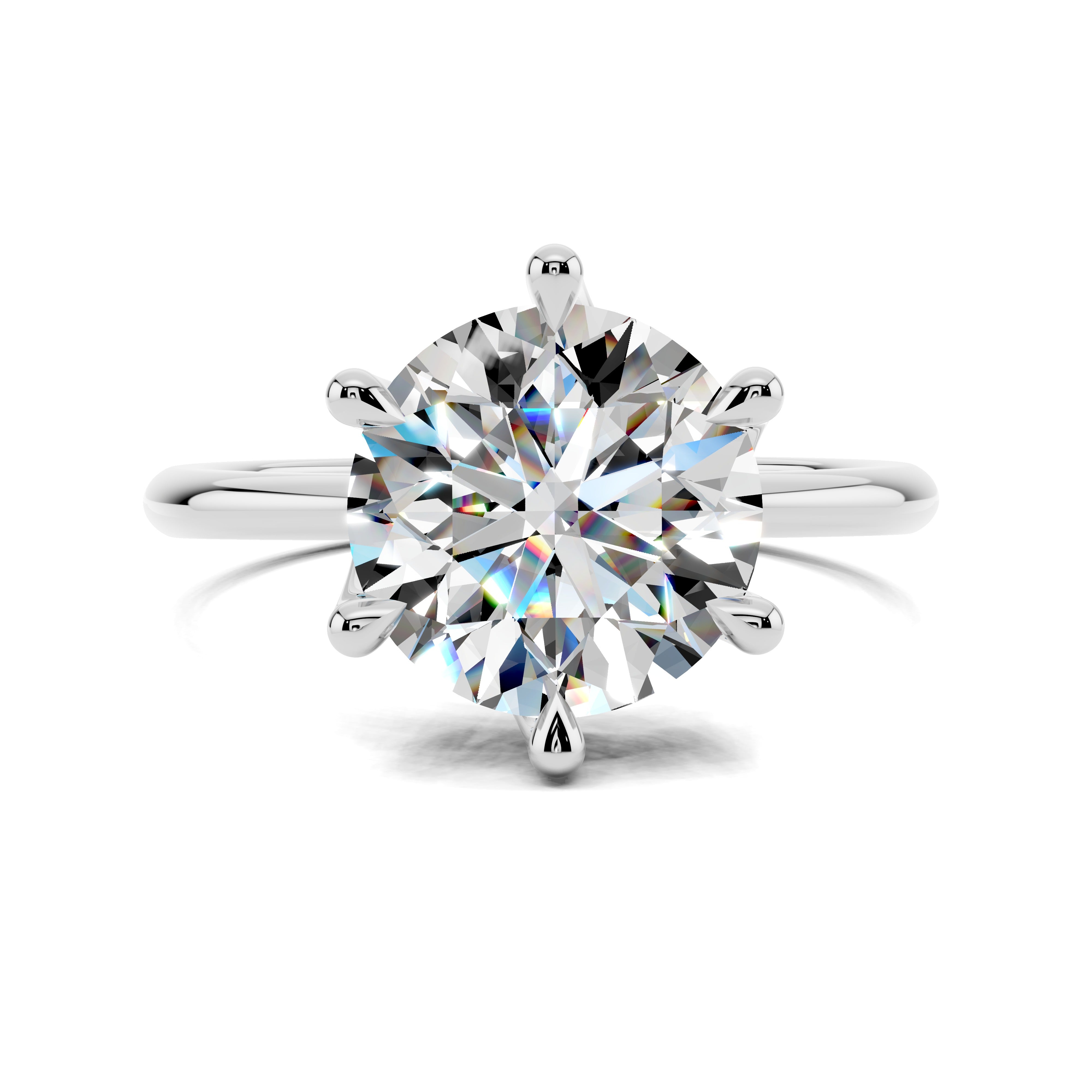 Zenith Six-Prong Solitaire Diamond Ring
