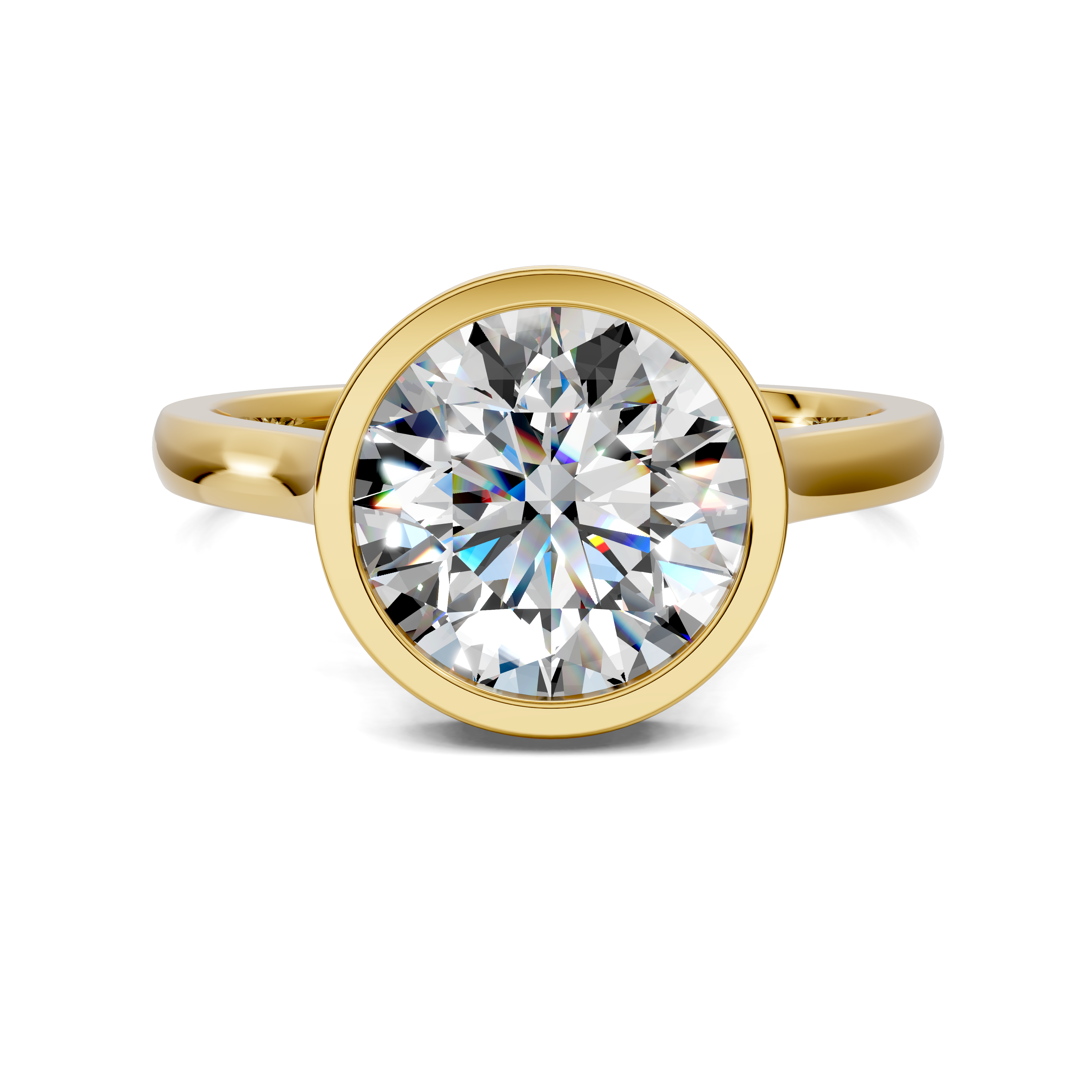 Artemis Bezel Hidden Halo Ring