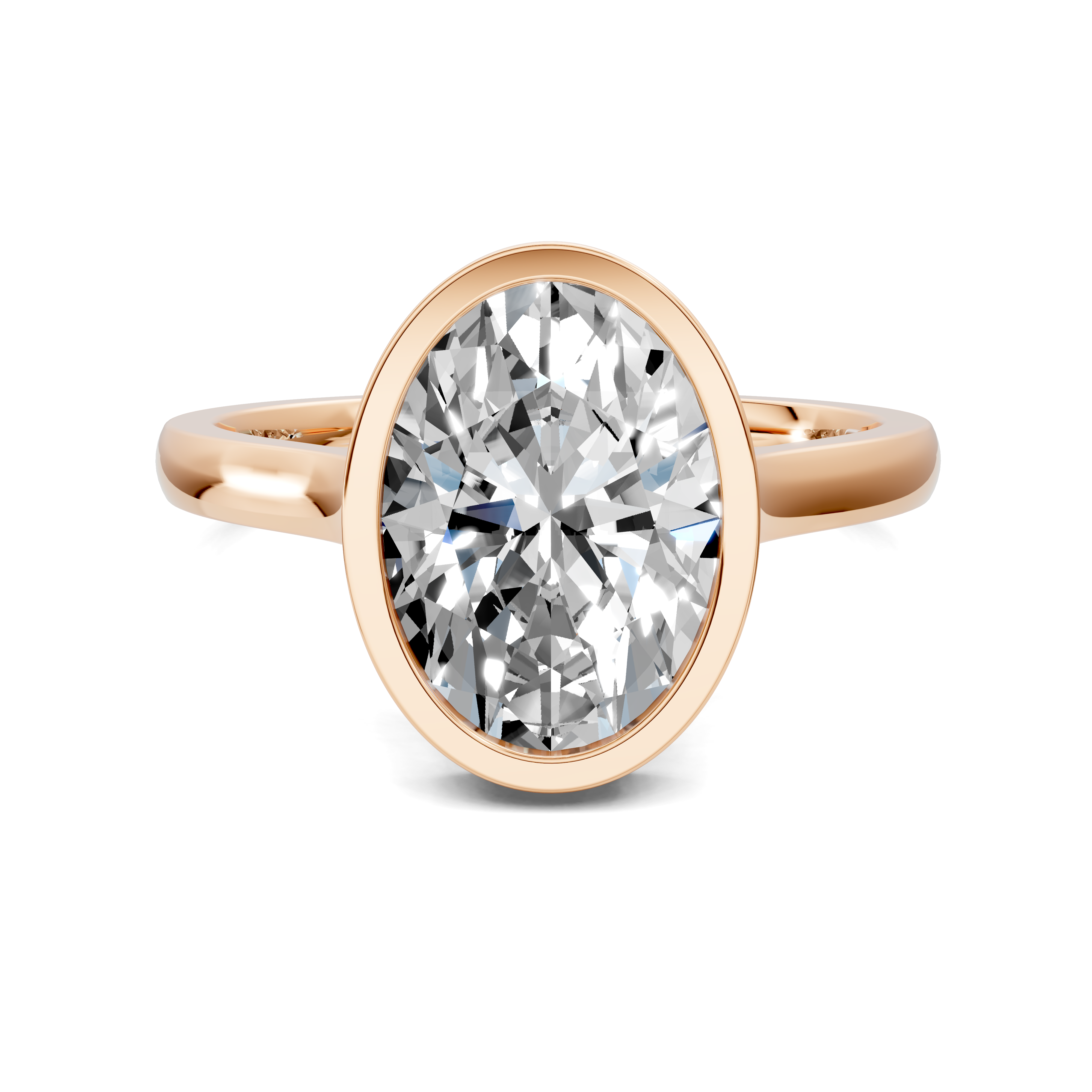 Artemis Bezel Hidden Halo Ring