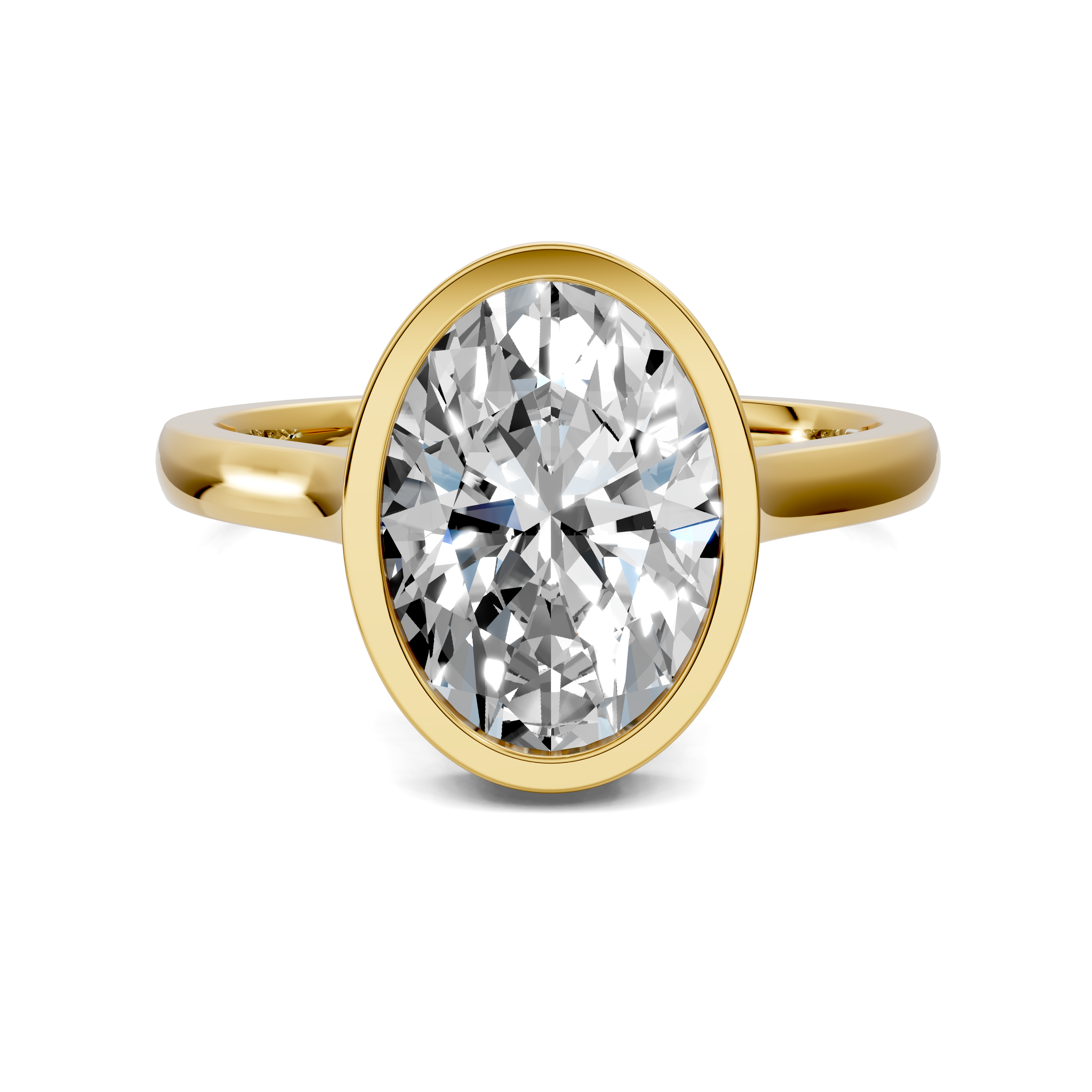 Artemis Bezel Hidden Halo Ring