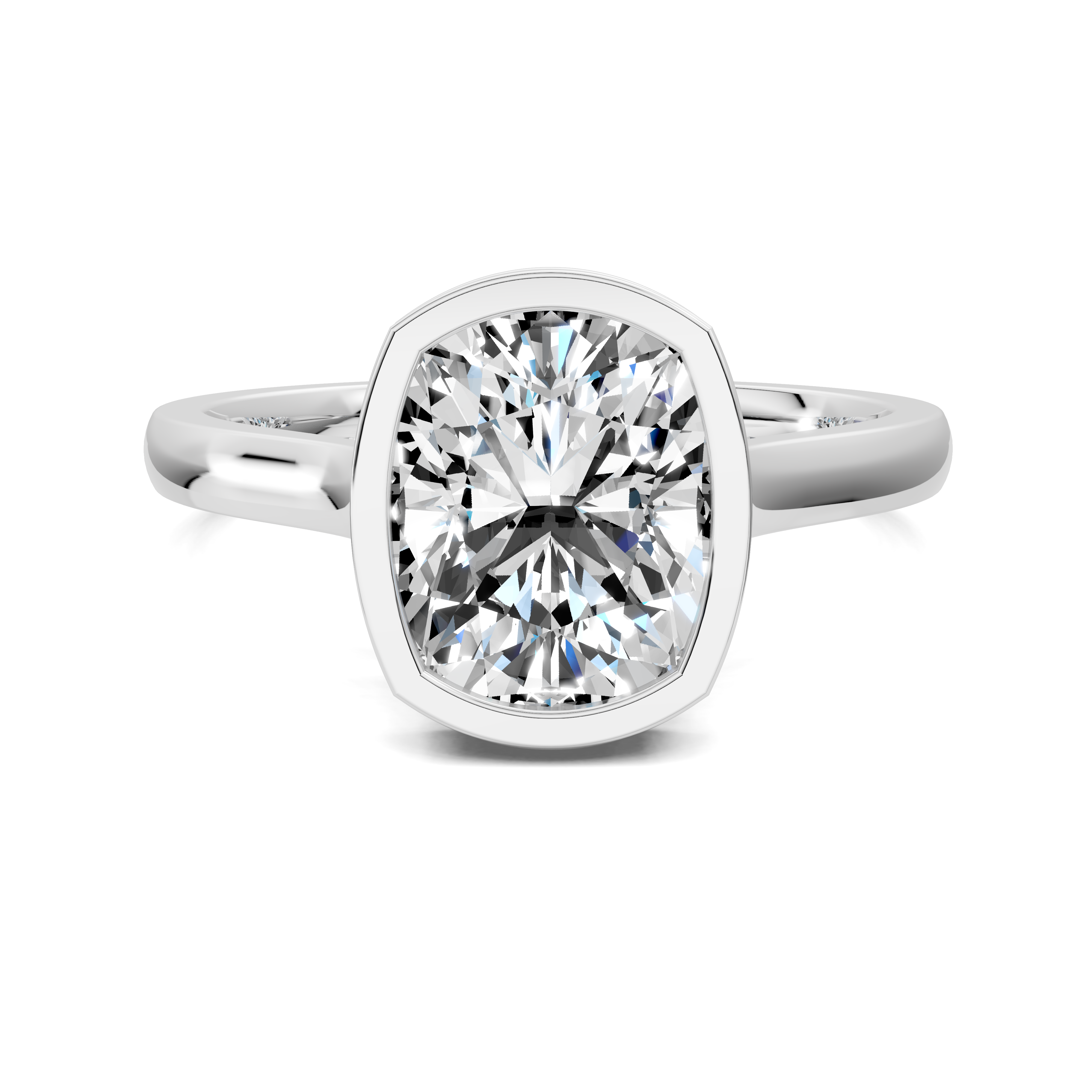 Artemis Bezel Hidden Halo Ring