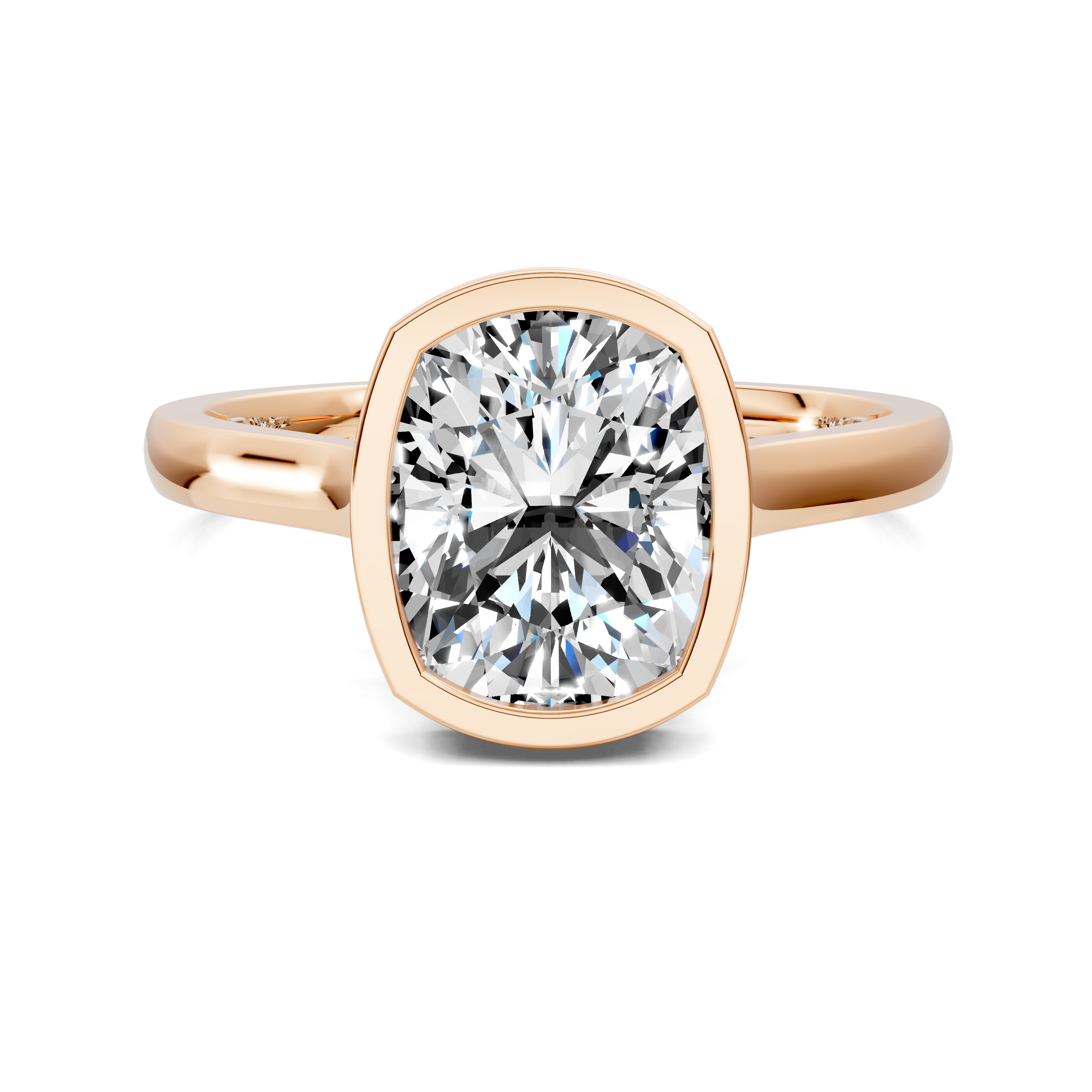 Artemis Bezel Hidden Halo Ring