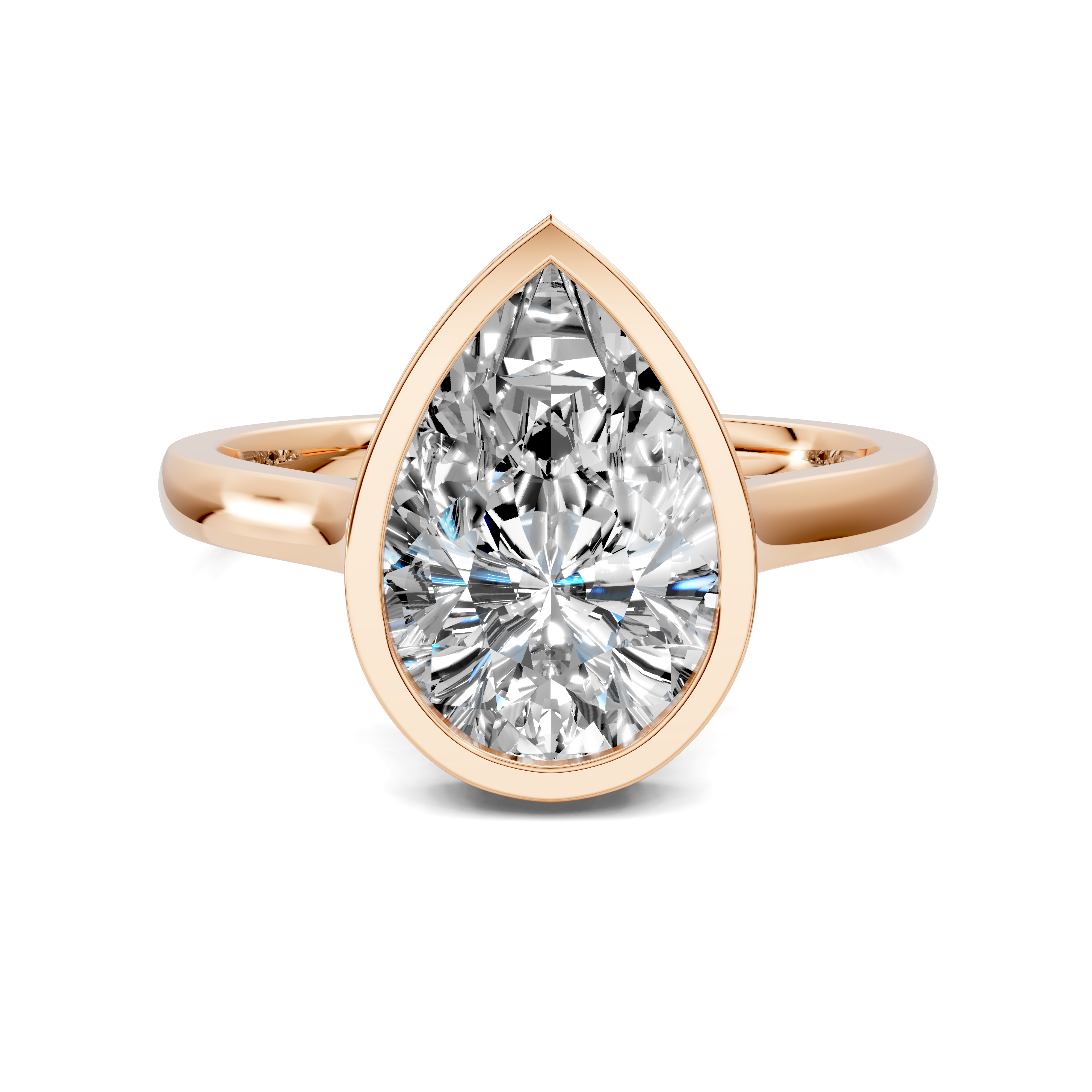 Artemis Bezel Hidden Halo Ring