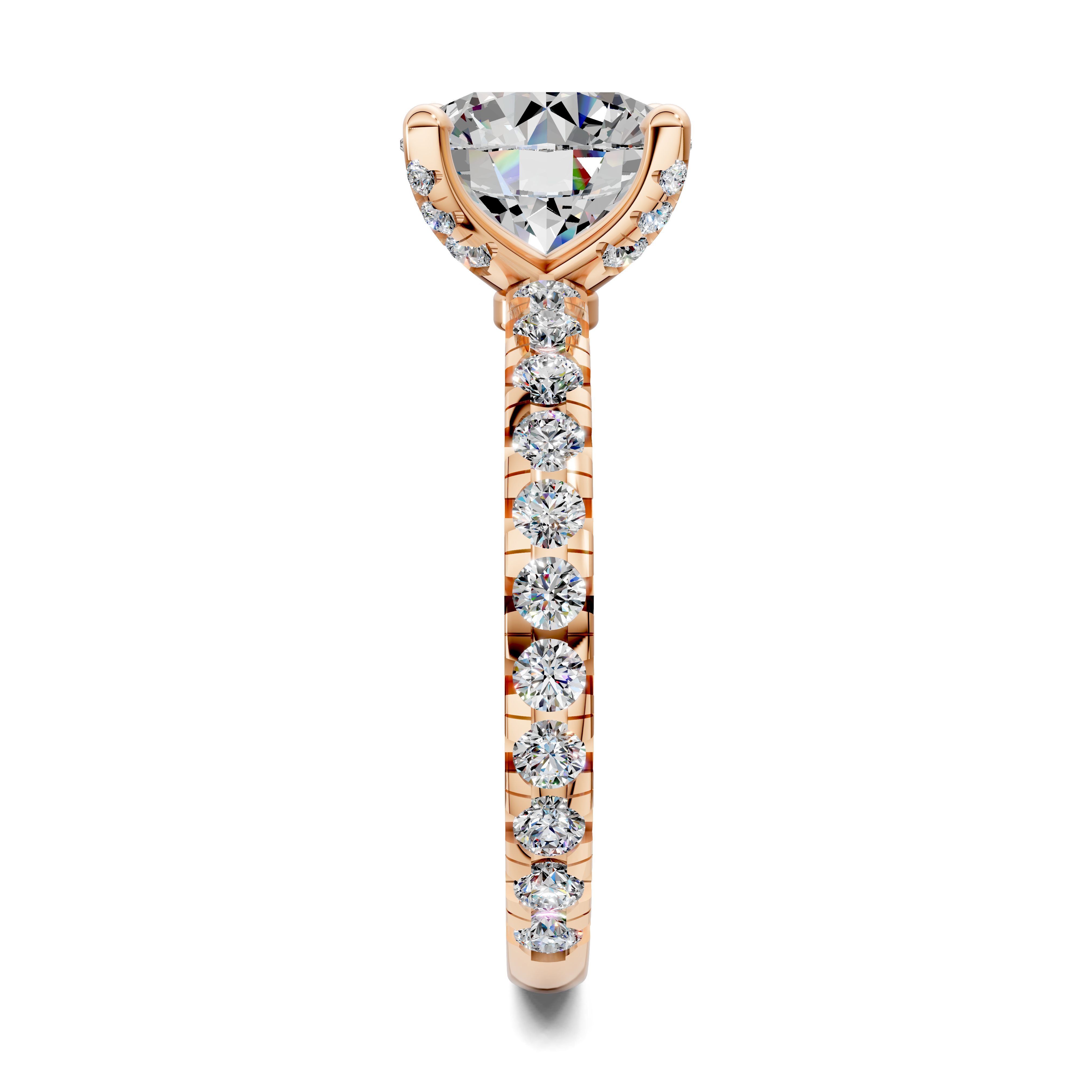 Beatrice Round Claw Accent Ring
