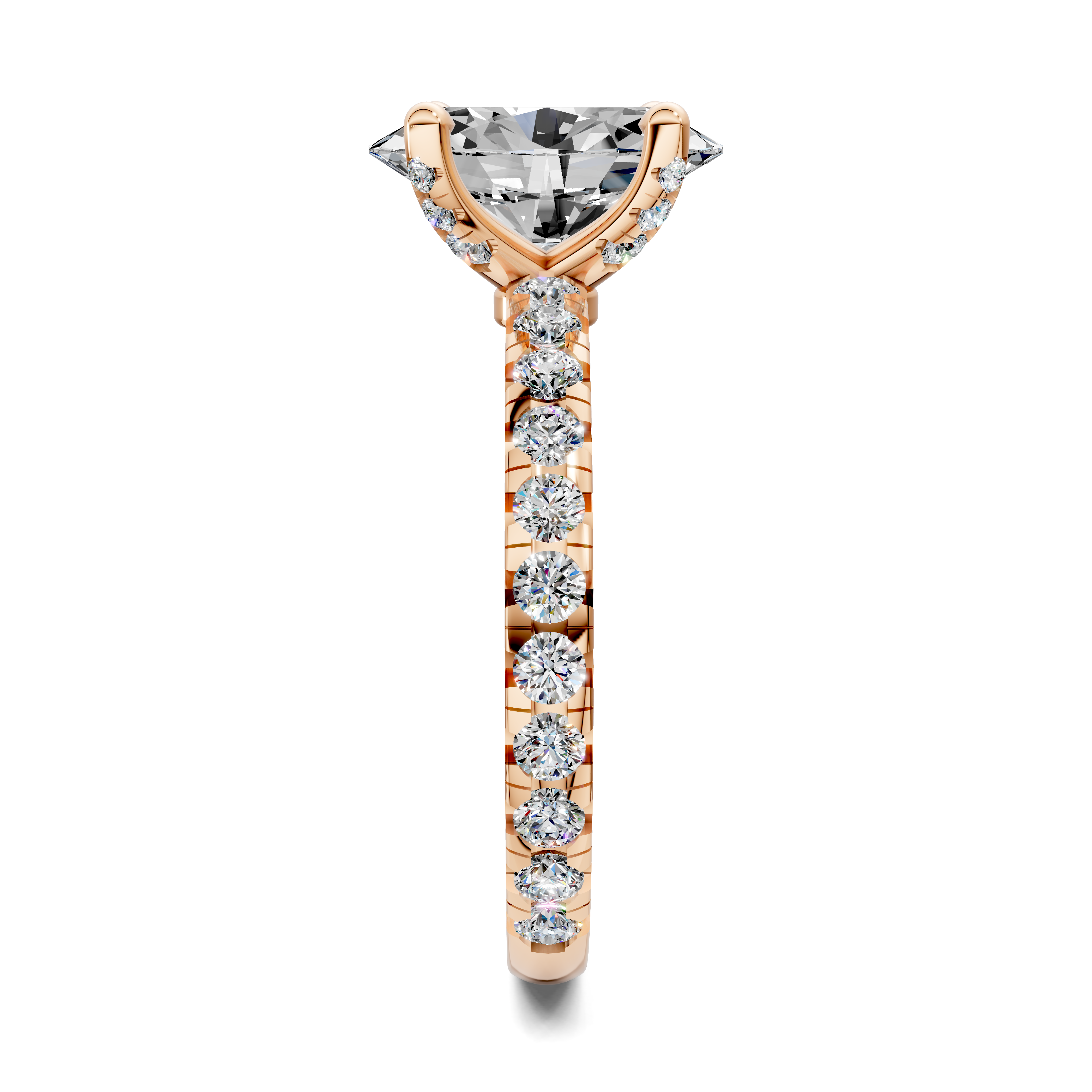 Alisha Oval Claw Accent Ring