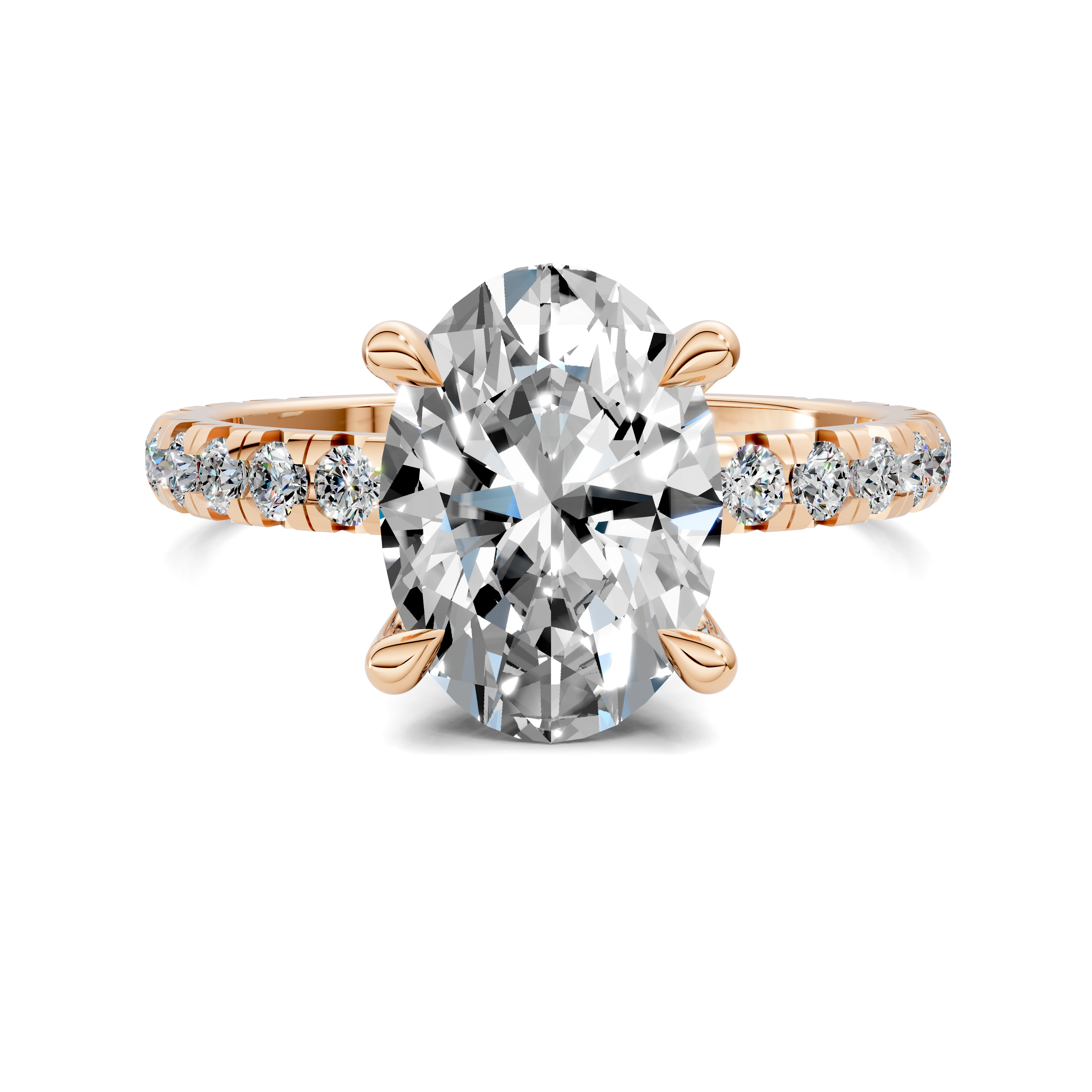 Alisha Oval Claw Accent Ring
