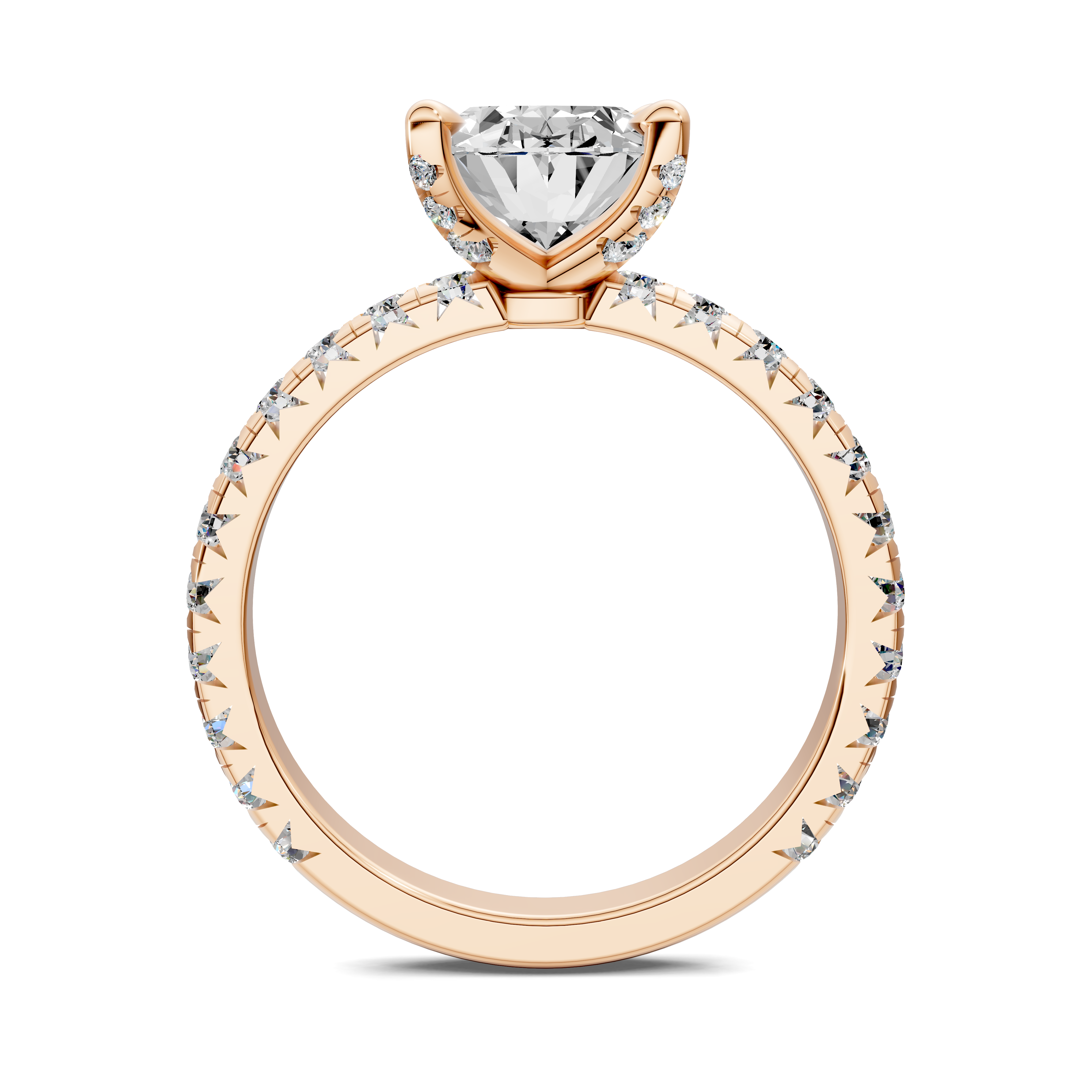 Alisha Oval Claw Accent Ring