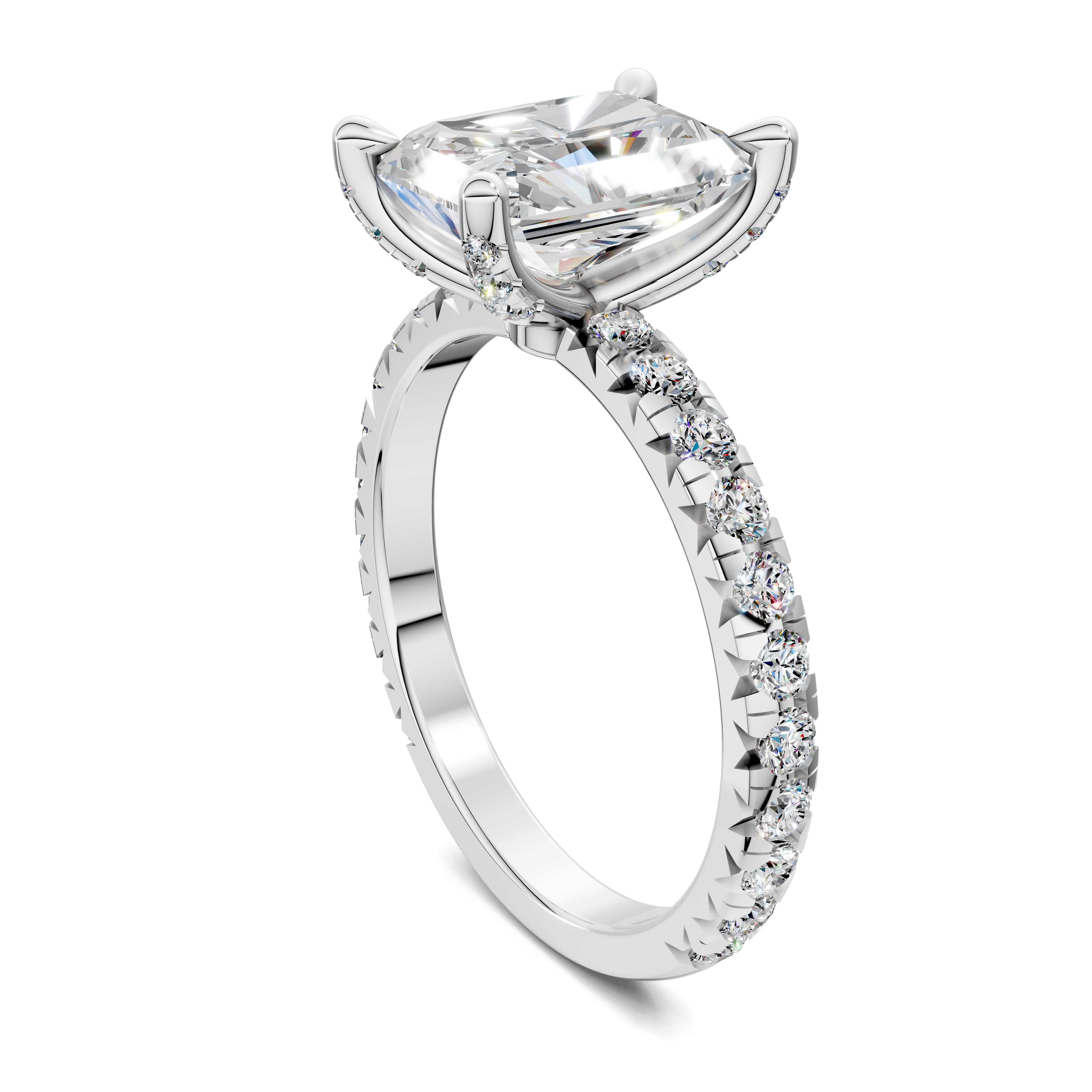 Daphne Radiant Claw Accent Ring