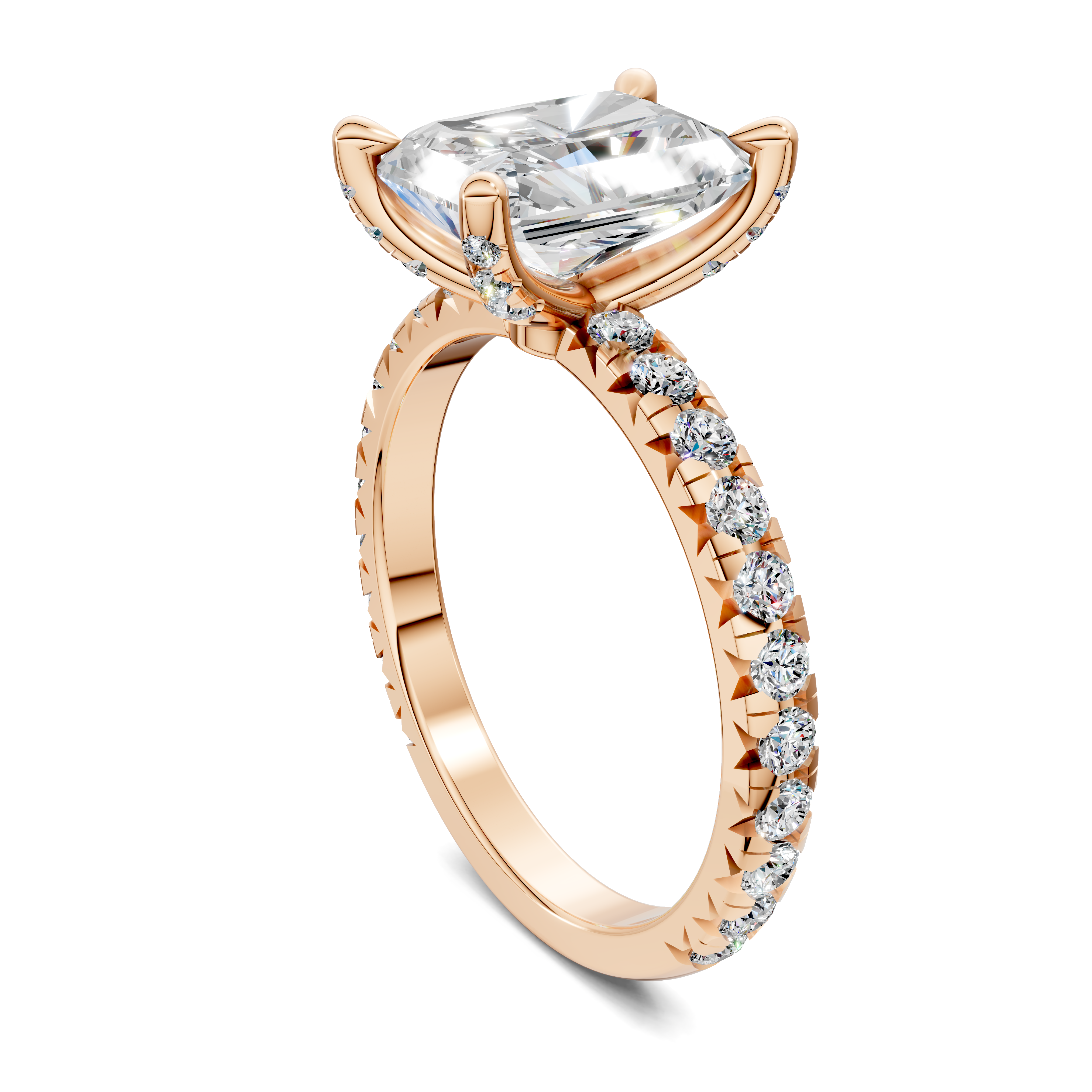 Daphne Radiant Claw Accent Ring