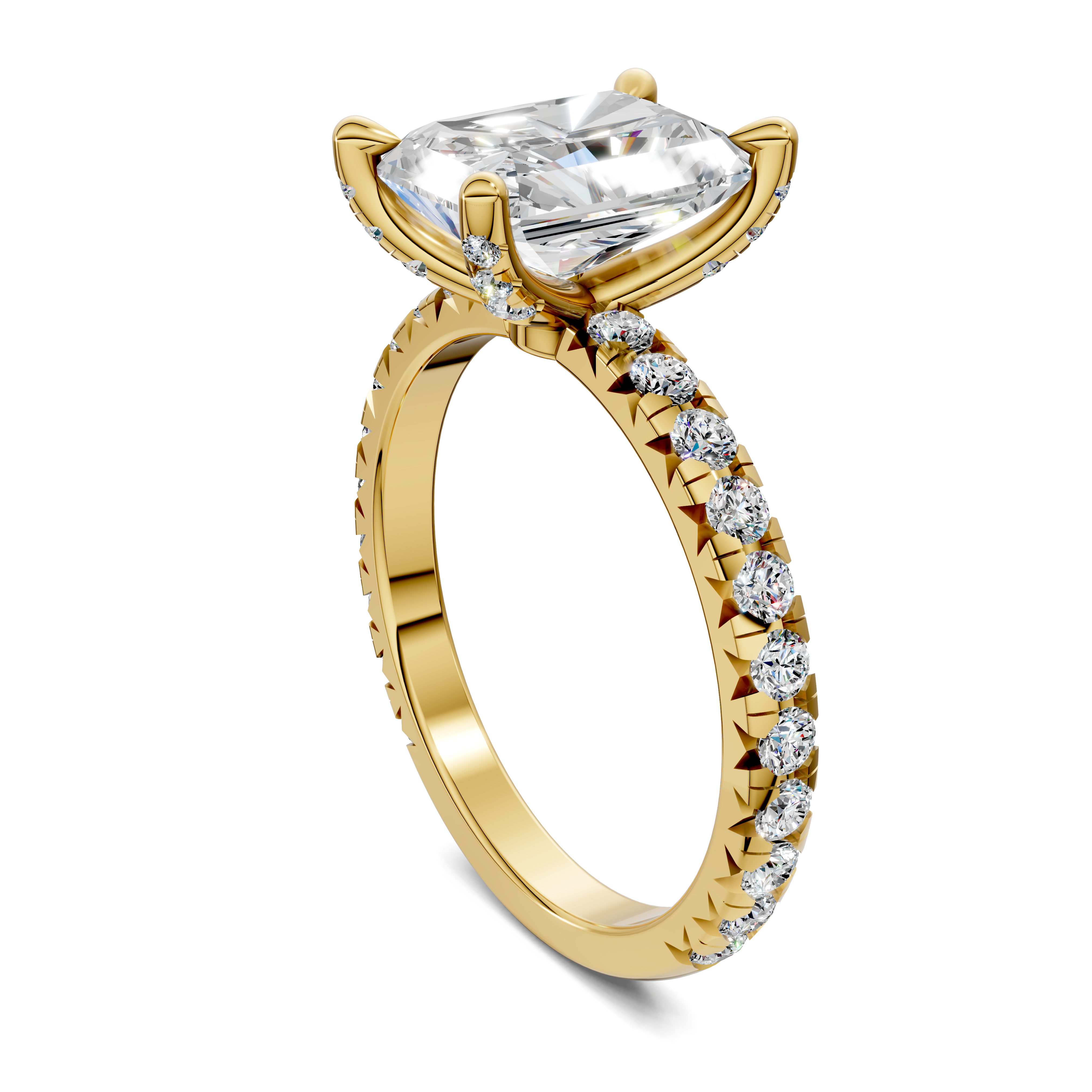 Daphne Radiant Claw Accent Ring