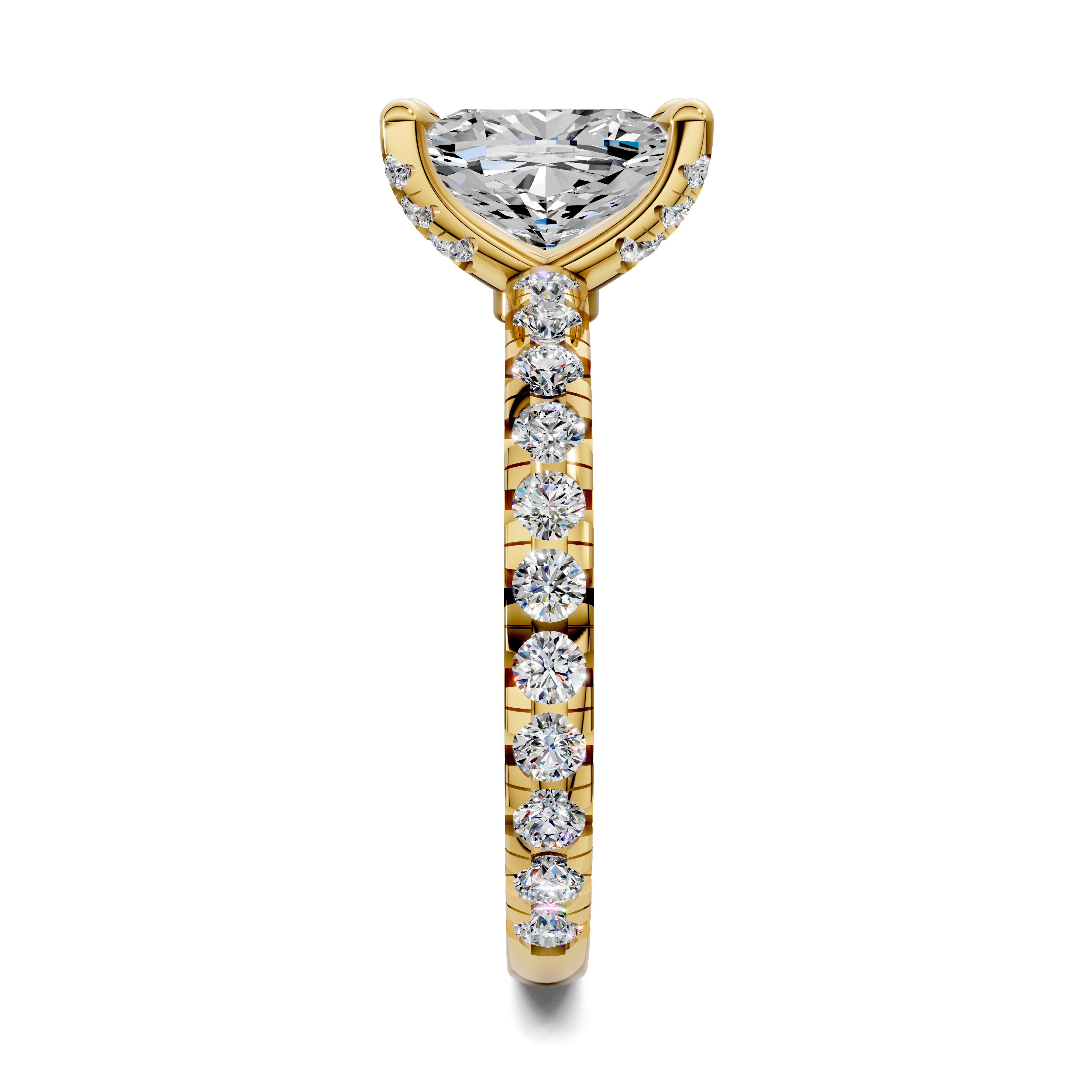 Edwina Cushion Claw Accent Ring