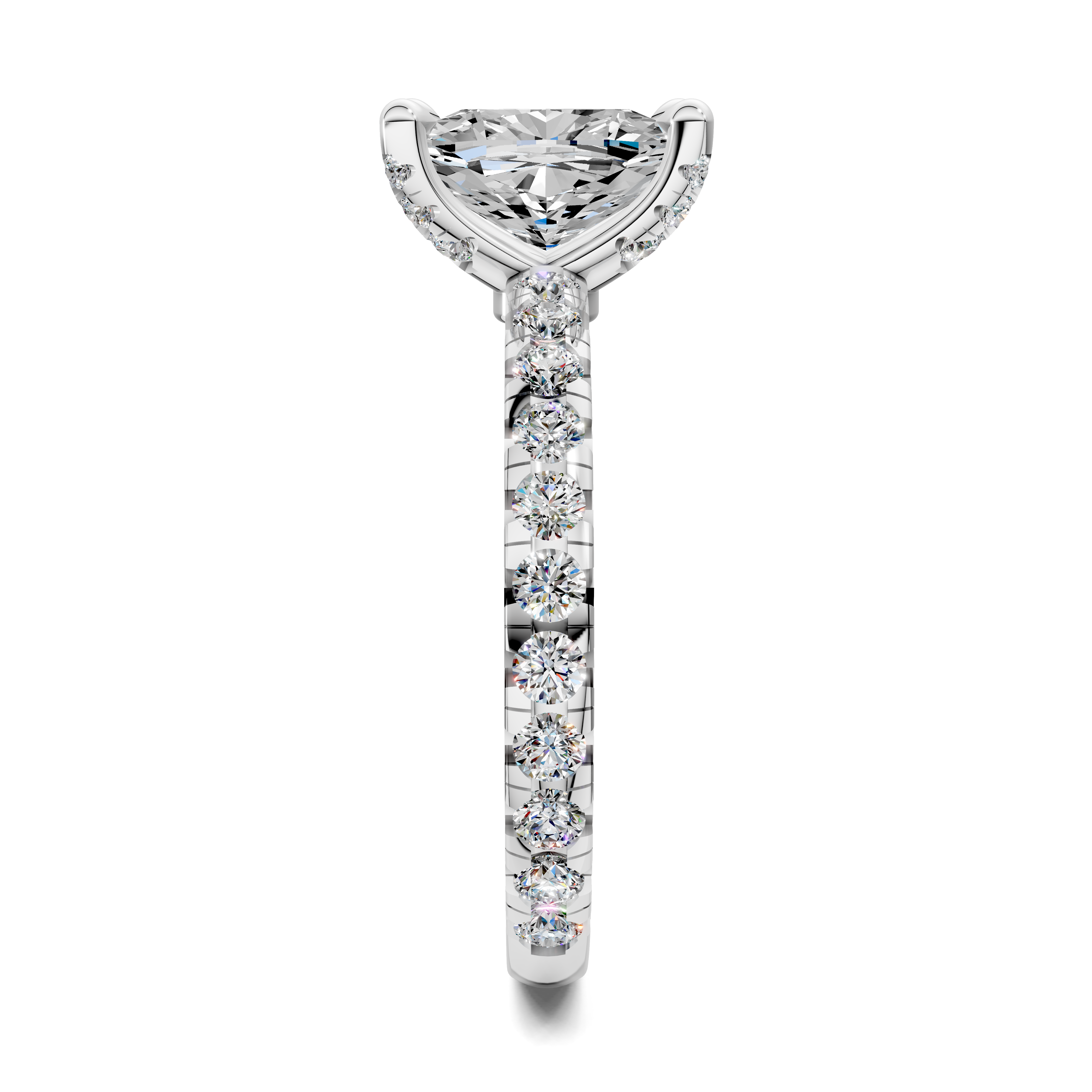 Edwina Cushion Claw Accent Ring