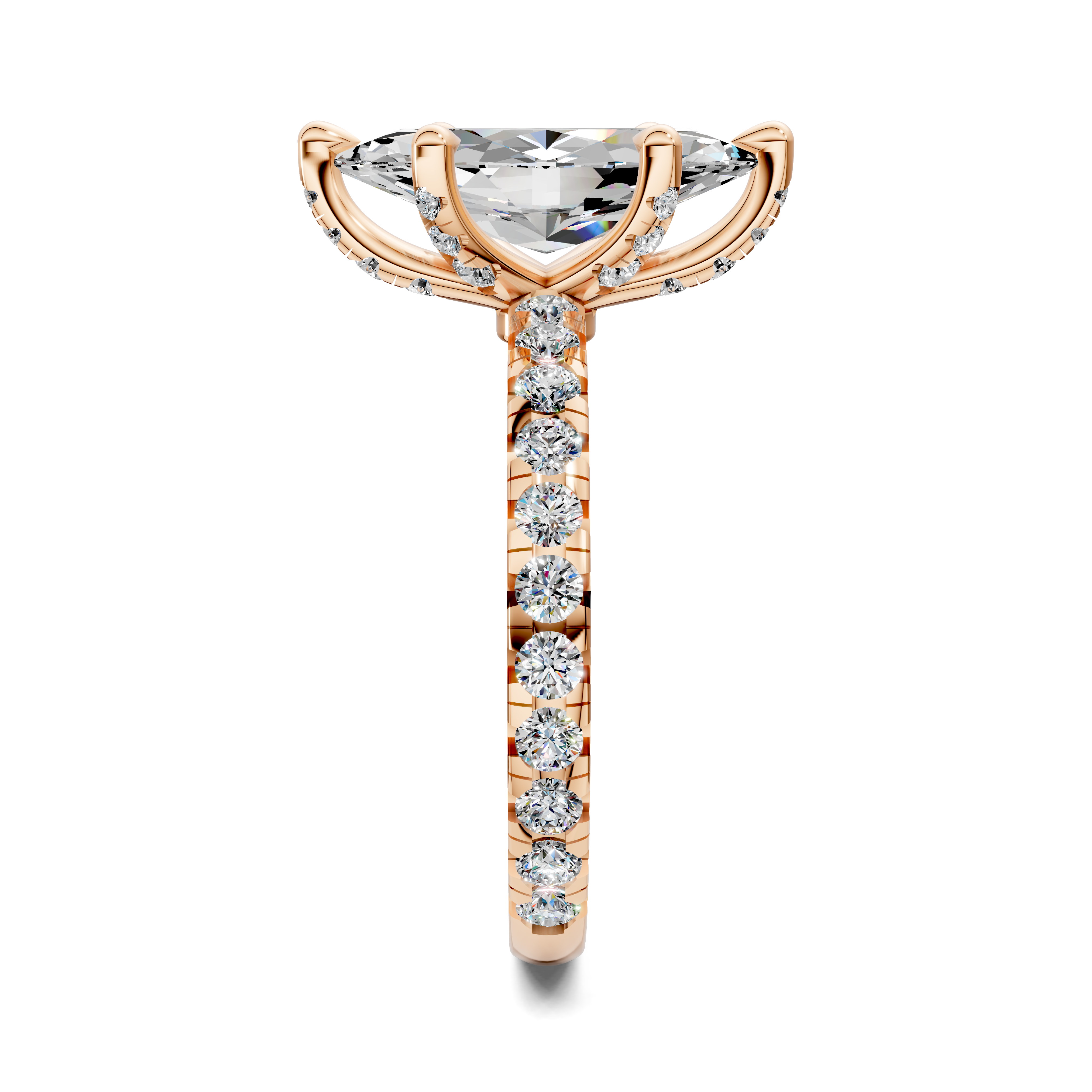 Hilary Marquise Claw Accent Ring