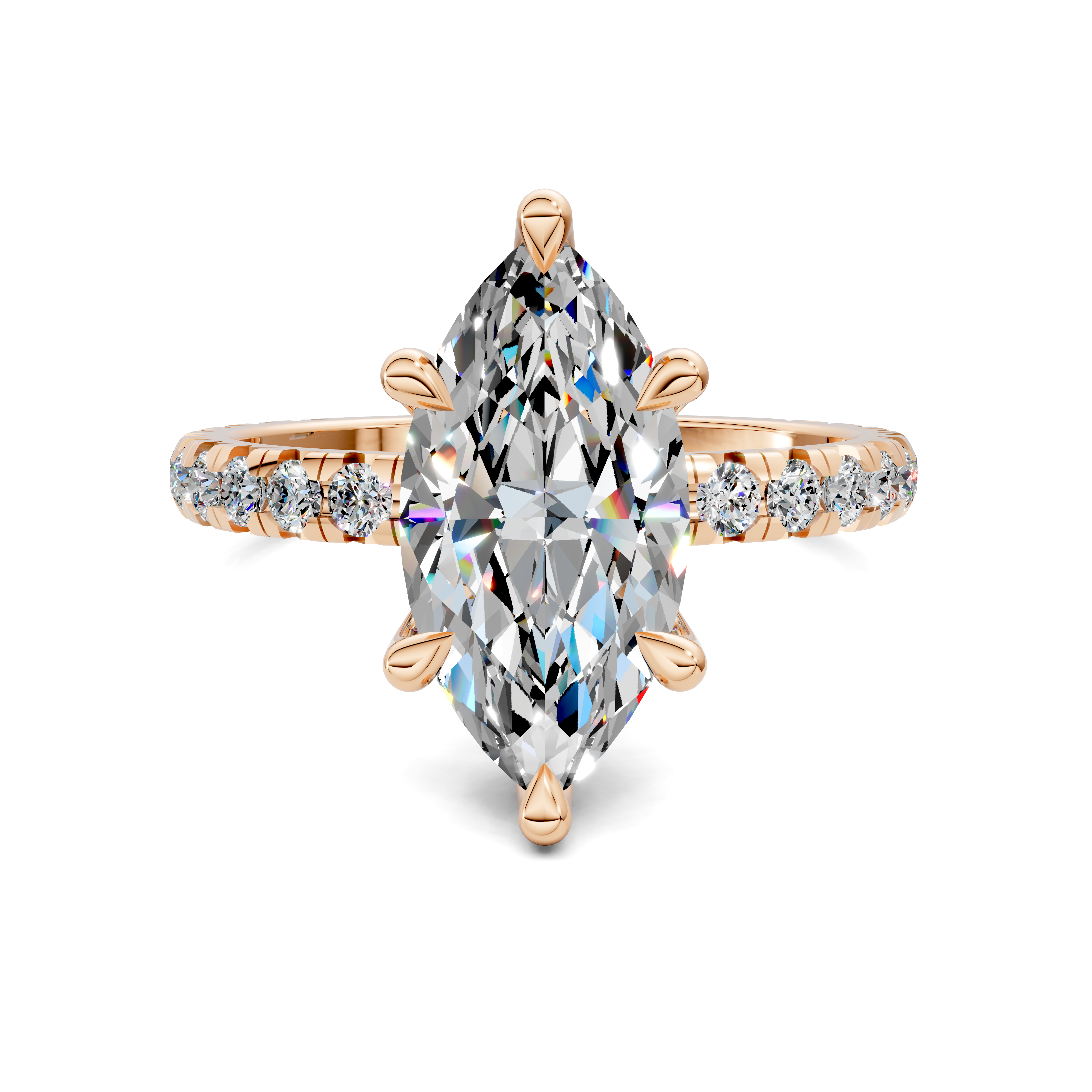 Hilary Marquise Claw Accent Ring