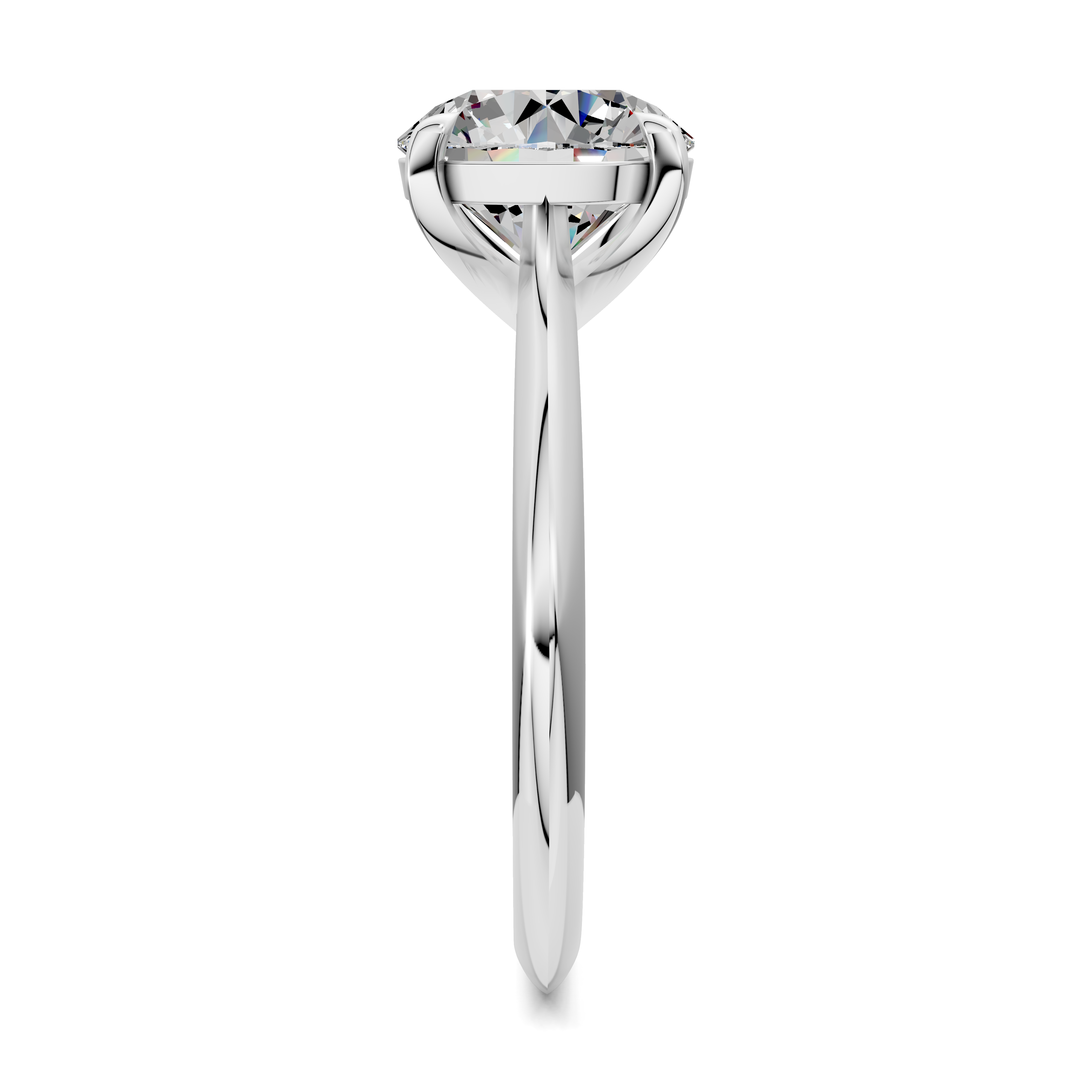 Lila Solitaire Ring