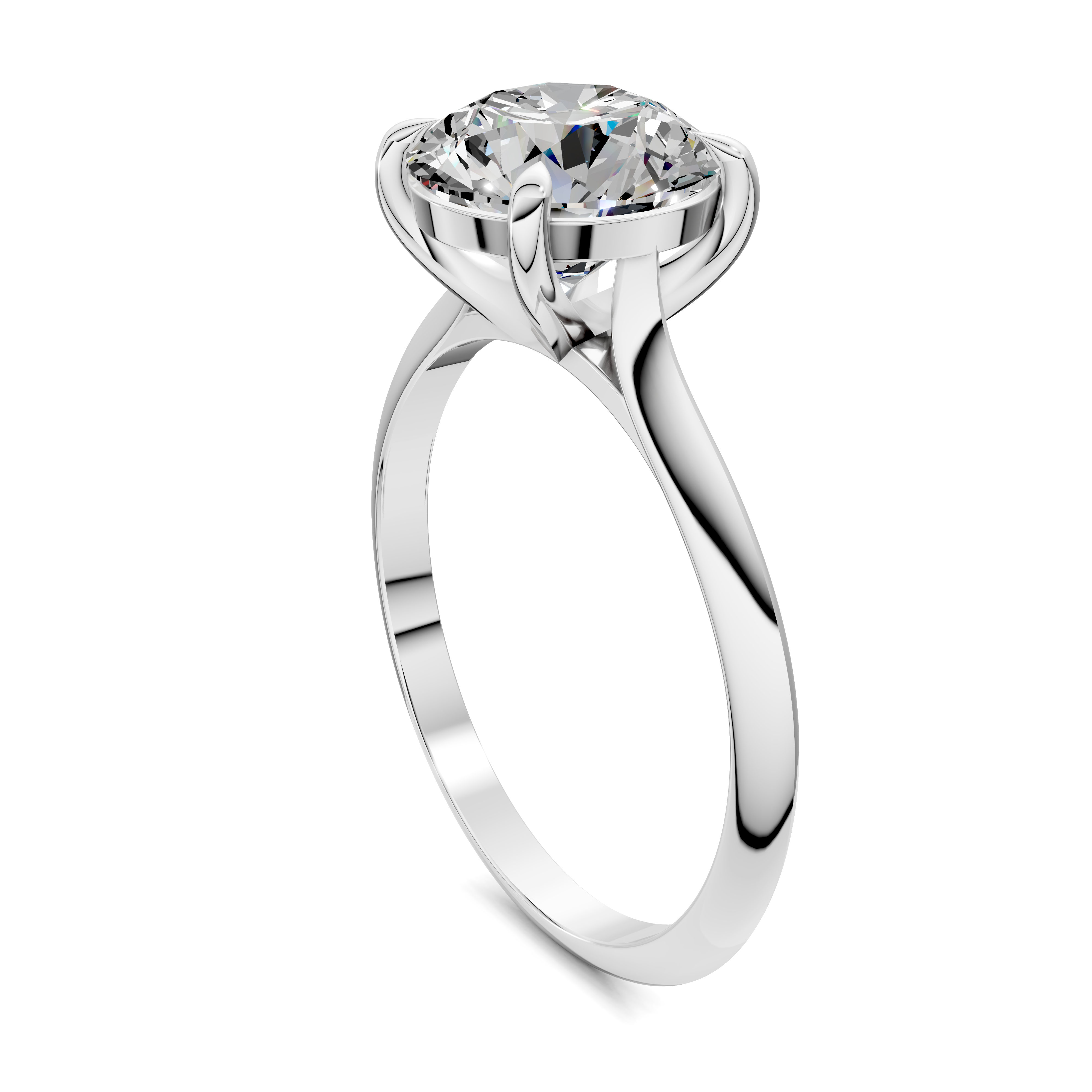 Lila Solitaire Ring